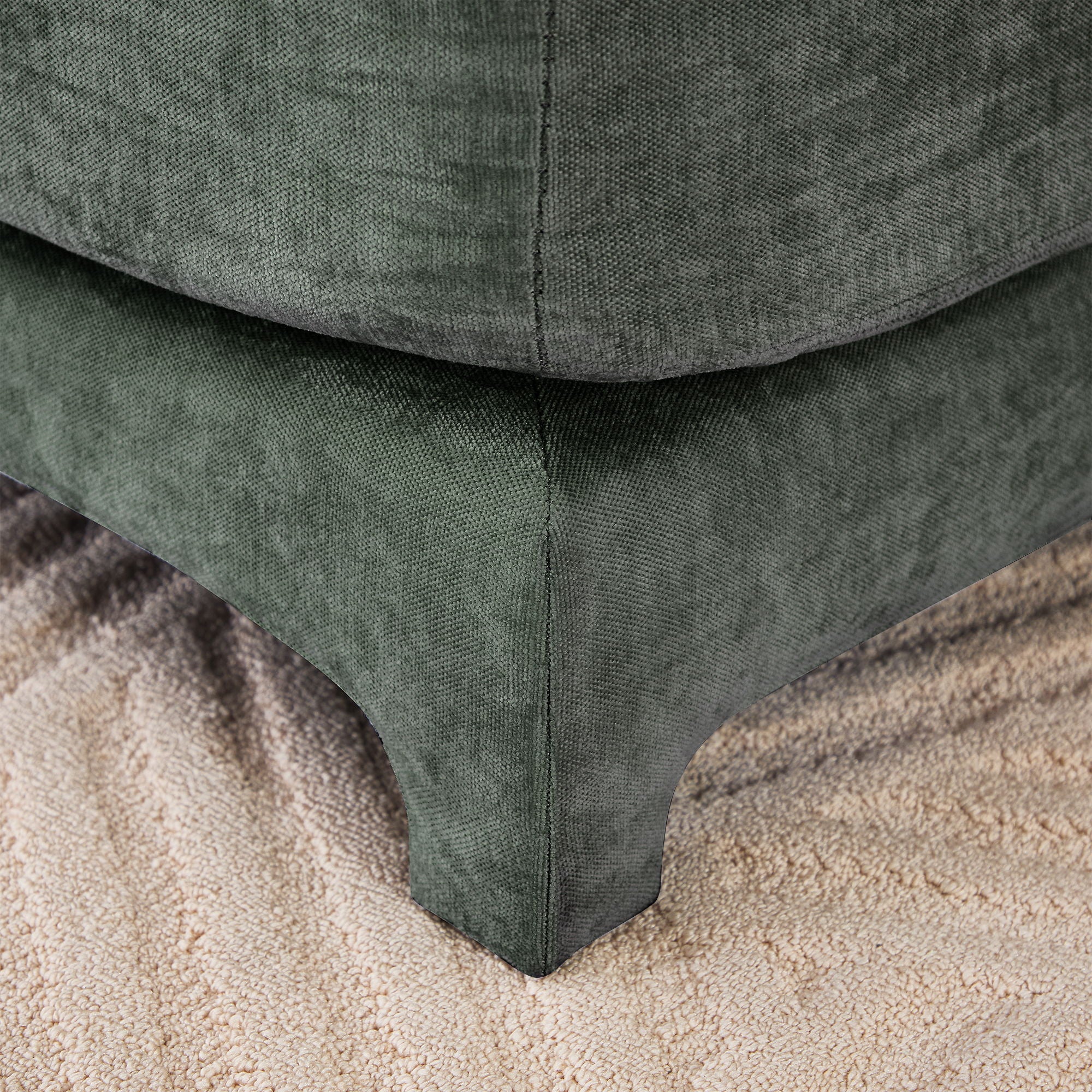 Elegant Sofa With Ergonomic Design And Lumbar Pillows