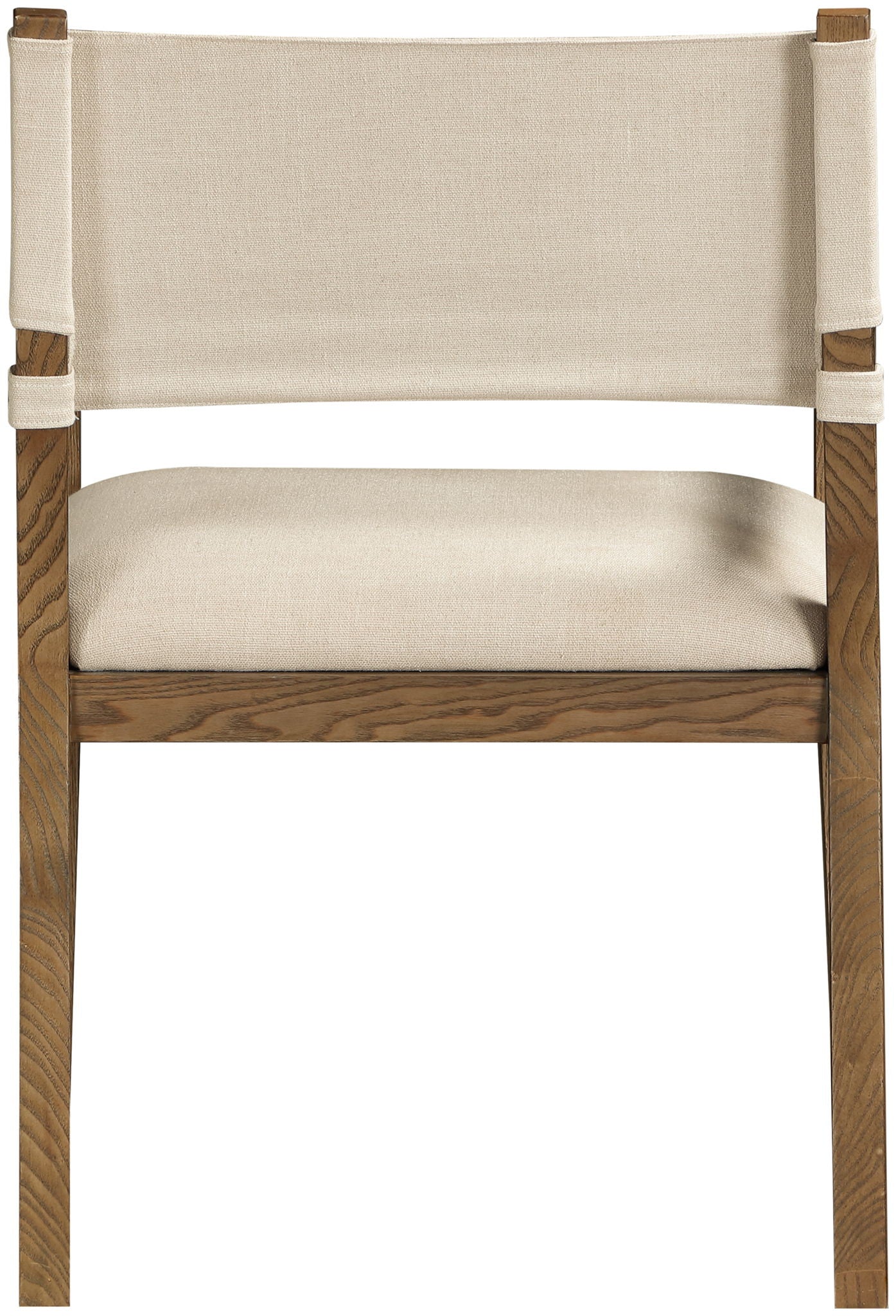 Avon - Linen Textured Performance Fabric Upholstered Dining Arm Chair