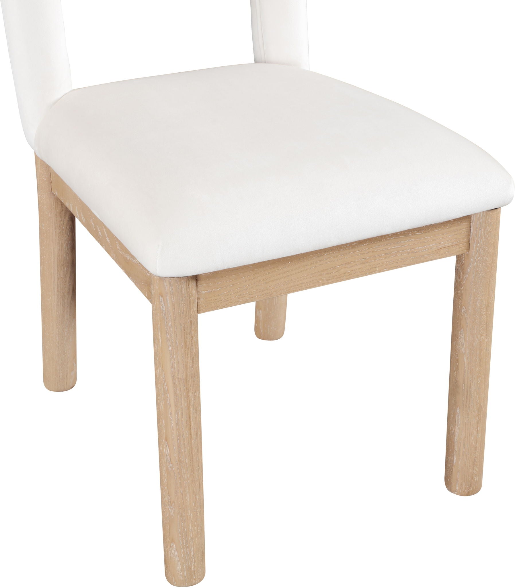 Conrad - Velvet Dining Chair With Natural Legs