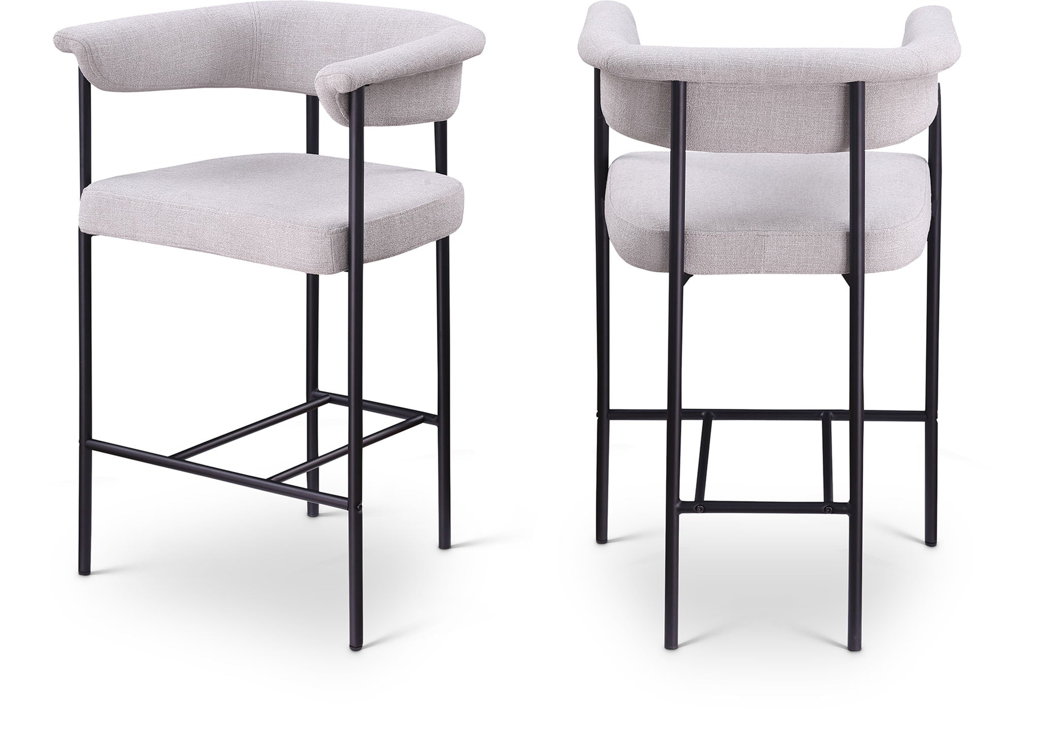 Malin - Linen Counter Stool (Set of 2)