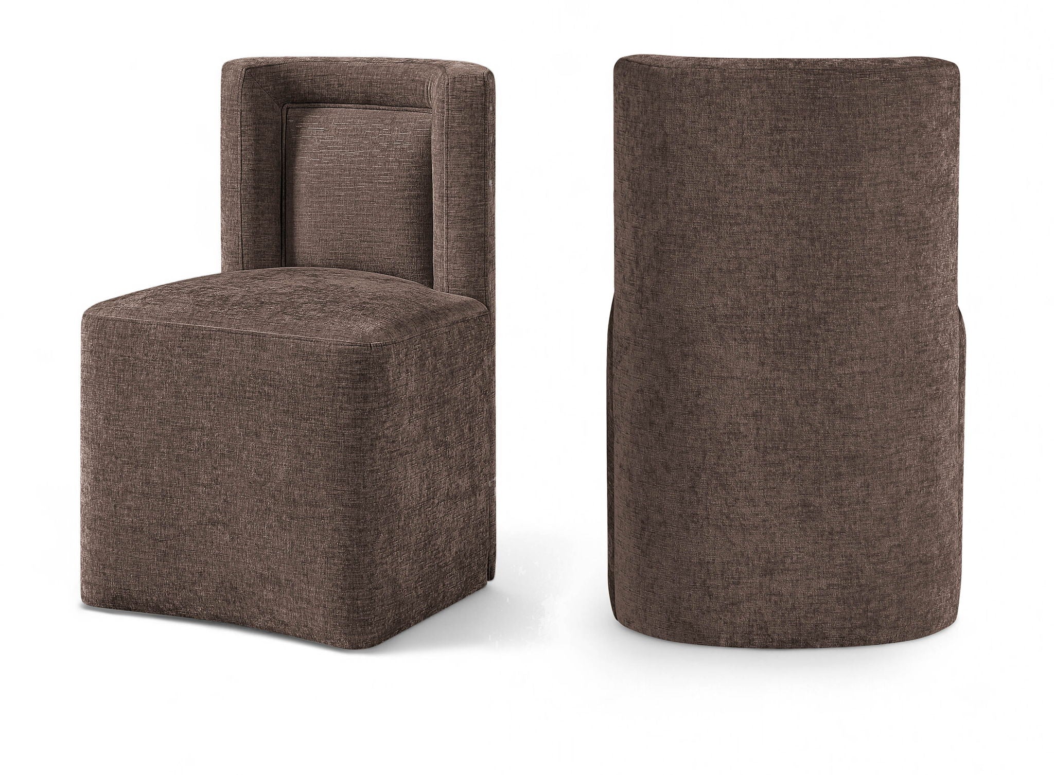 Duvina - Chenille Performance Fabric Dining Chair (Set of 2)