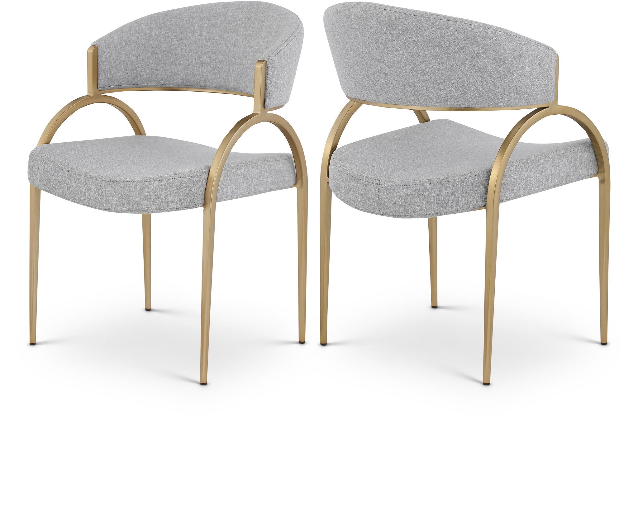 Privet - Dining Chair (Set of 2) - Gold Base