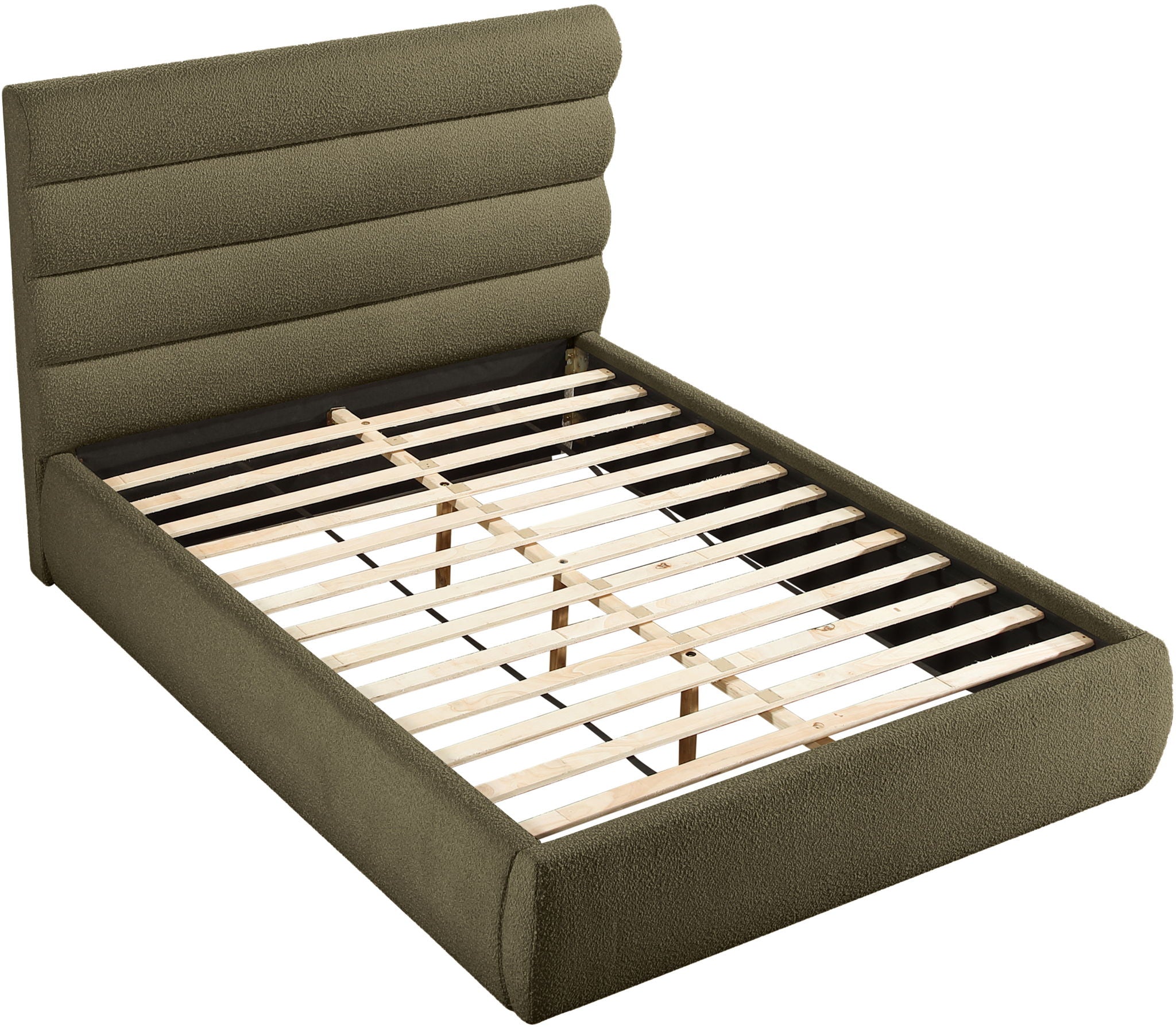 Adam - Boucle Fabric Bed With 52" Headboard