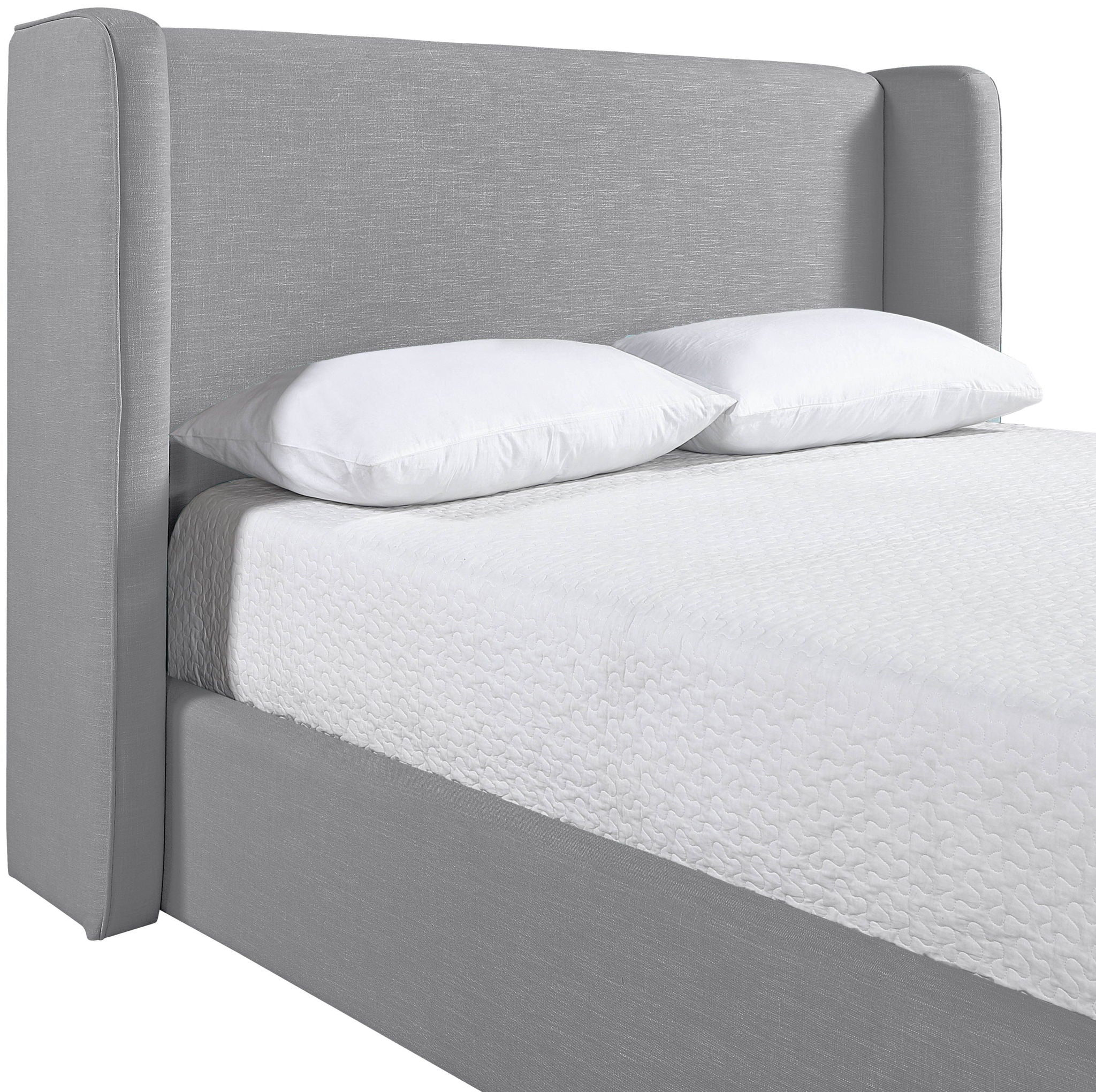 Kendall - Linen Textured Fabric Upholstered Bed