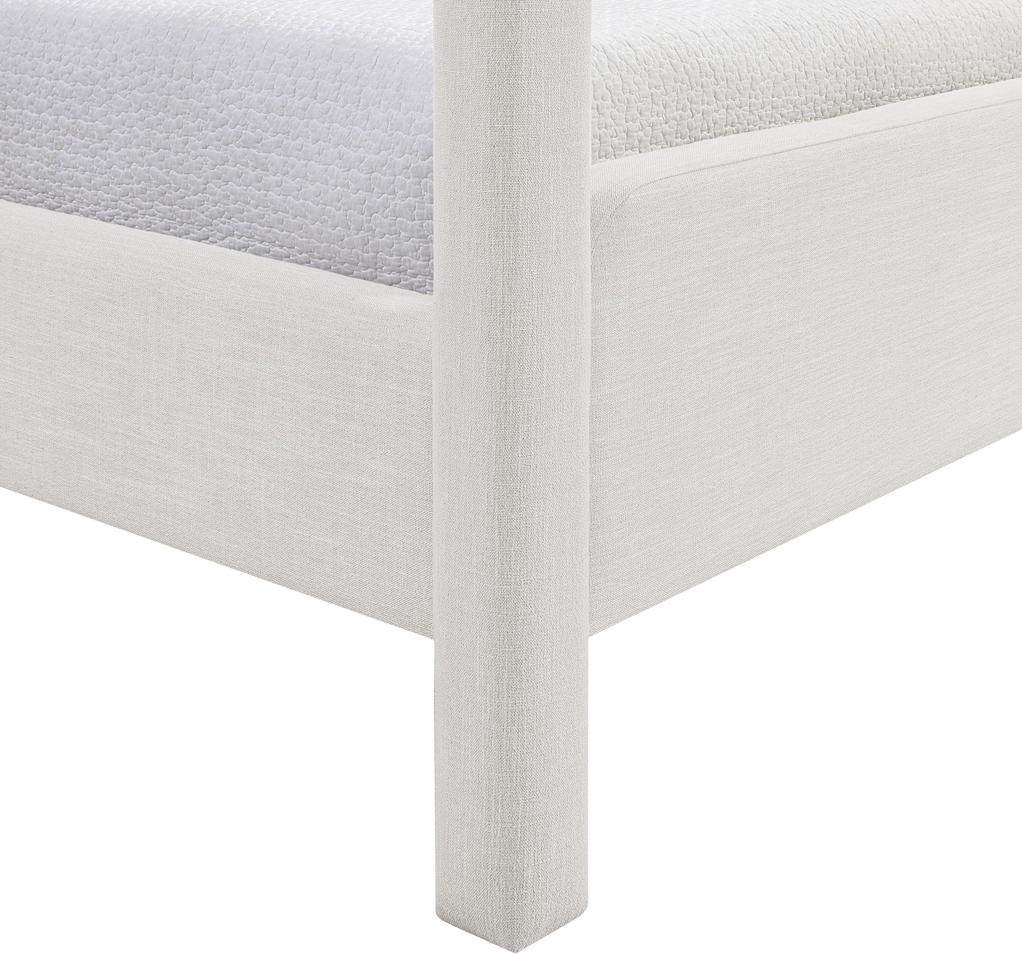 Salina - Linen Textured Fabric Upholstered Bed