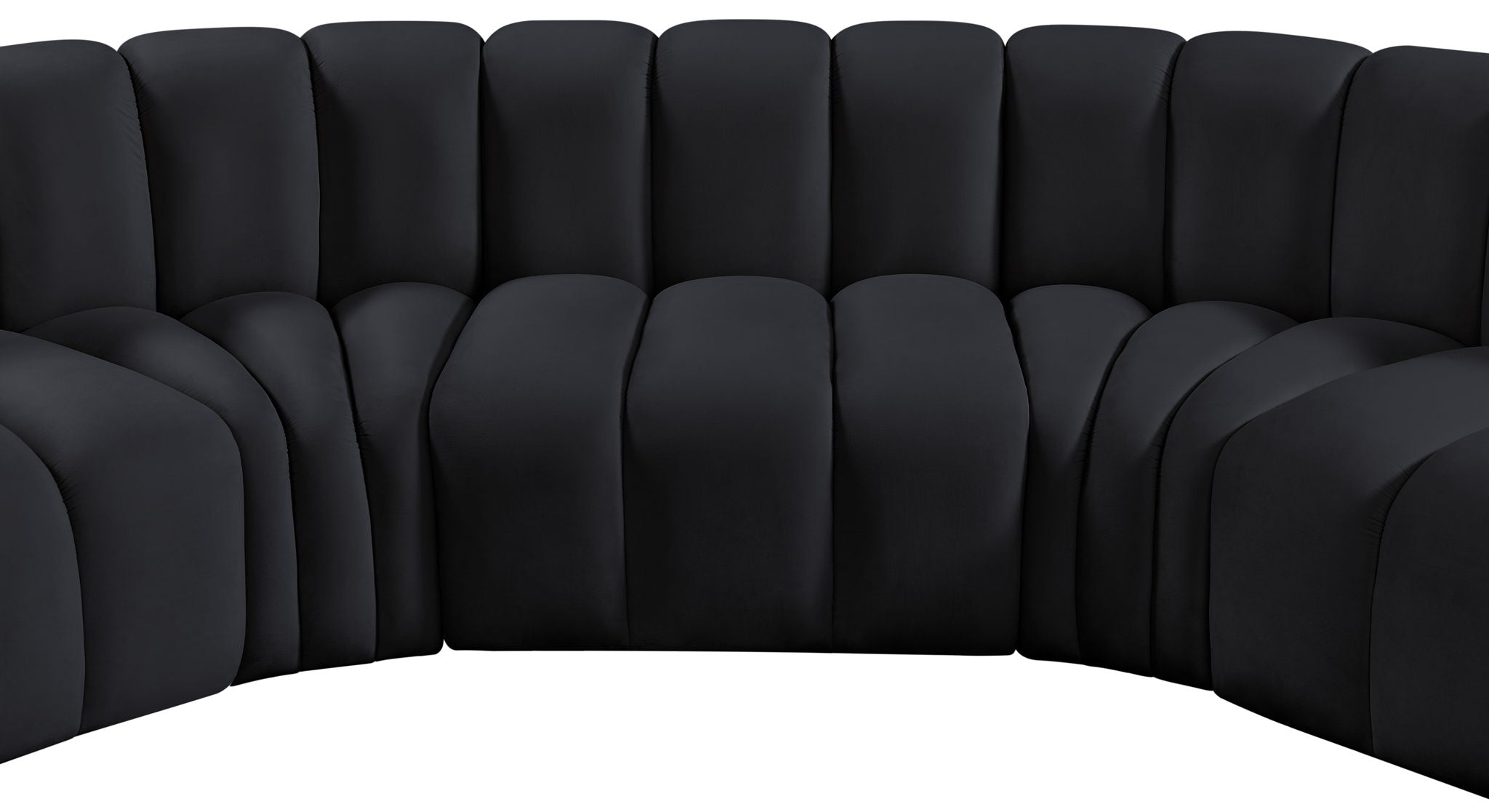 Arc - Velvet 7 Piece U-Shaped Modular Sofa