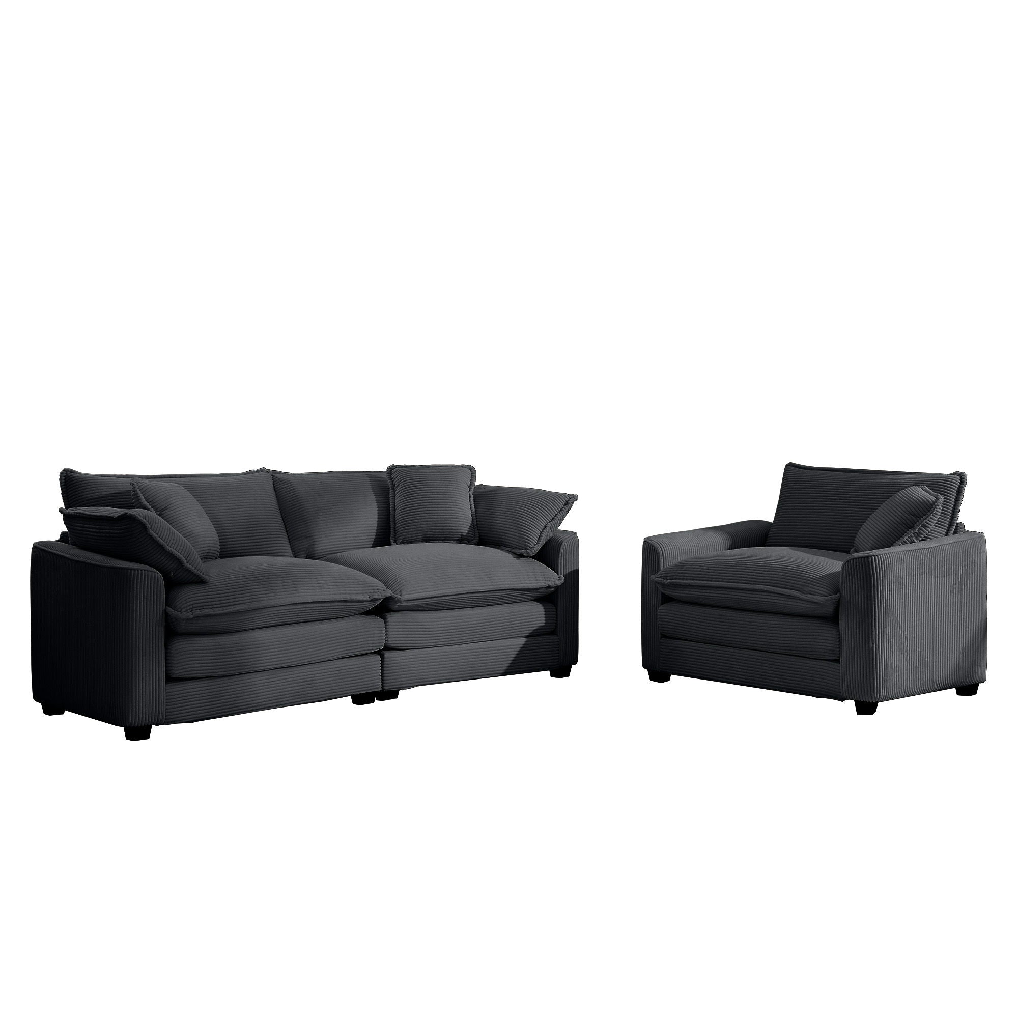 Elegant Oversized Sectional Sofa Set With Deep Seats And Flexible Layout
