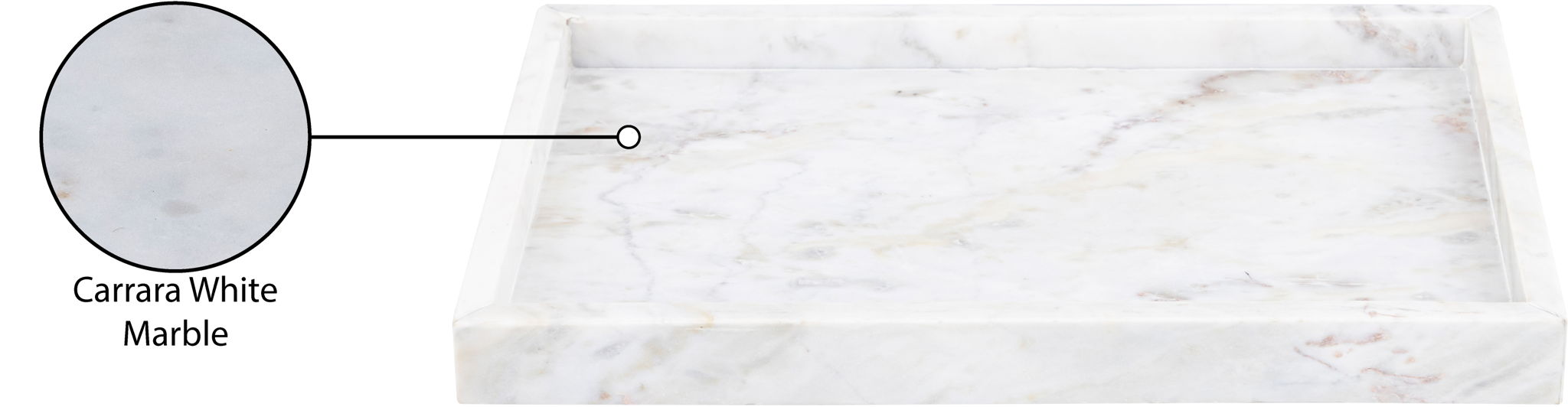 Barletta - Marble Rectangular Tray