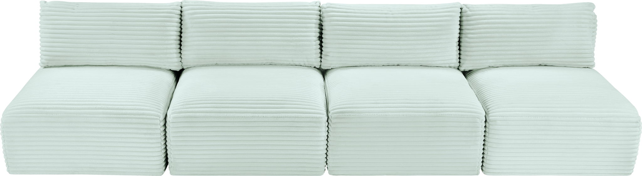 Shaggy - 4 Seat Modular Armless Sofa