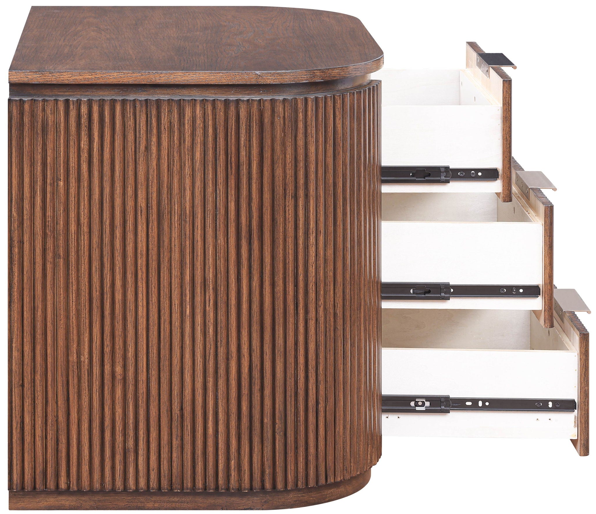 Astrid - Solid Wood And Oak Veneer Nightstand
