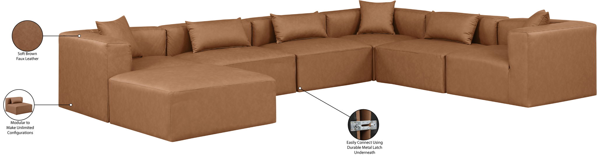Cube - 7 Piece Modular Sectional