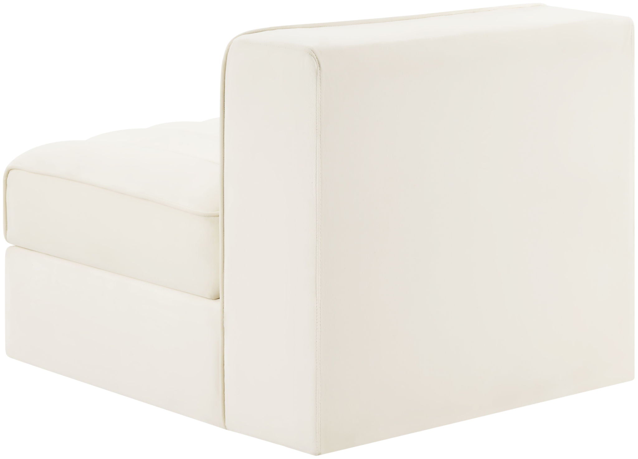 Rummi - Velvet Performance Fabric Upholstered Modular Armless Chair