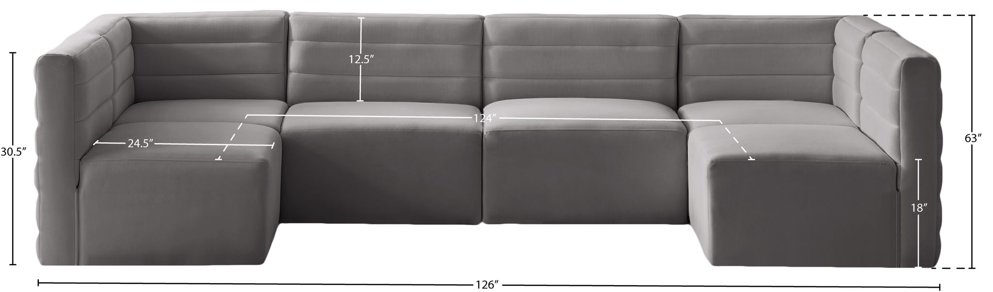 Quincy - 6 Piece Modular Sectional