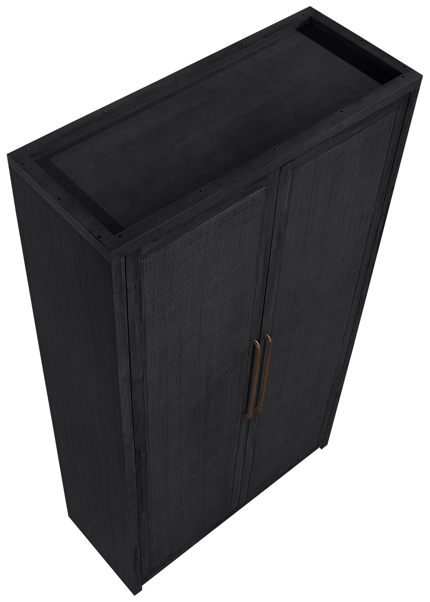 Vana - Solid Wood, Oak Veneer And Stainless Steel Storage Cabinet