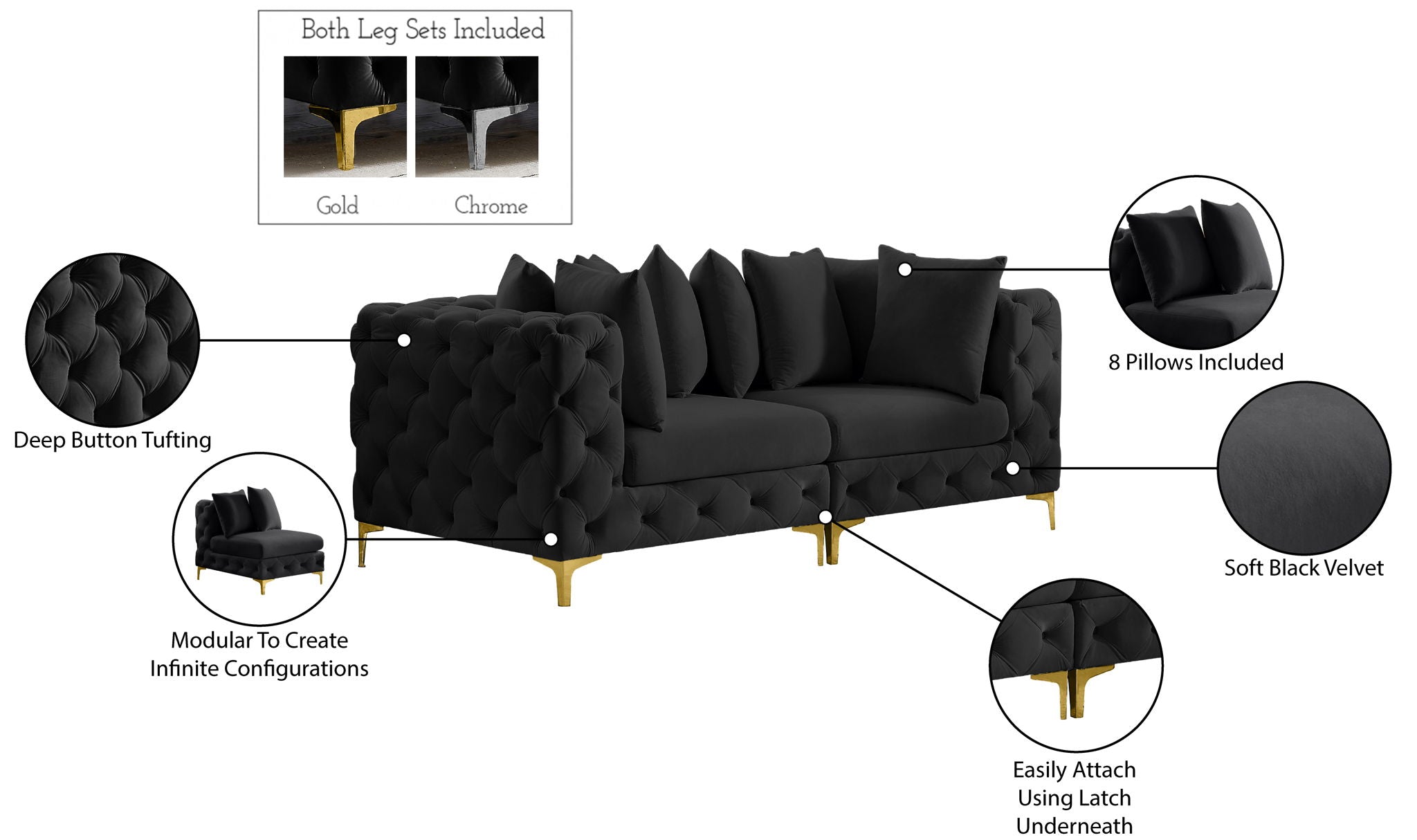 Tremblay - Modular Sofa - 2 Seats