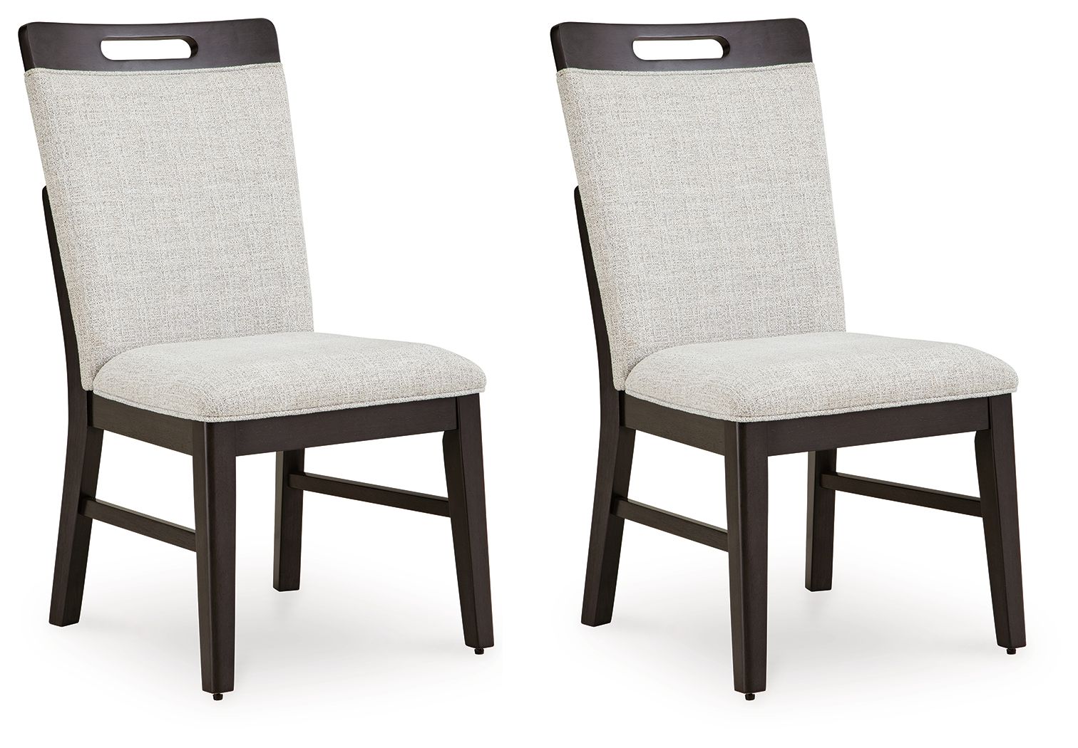 Neymorton - 7 Pc. - Rectangular Extension Table, 6 Side Chairs - Dark Grayish Brown