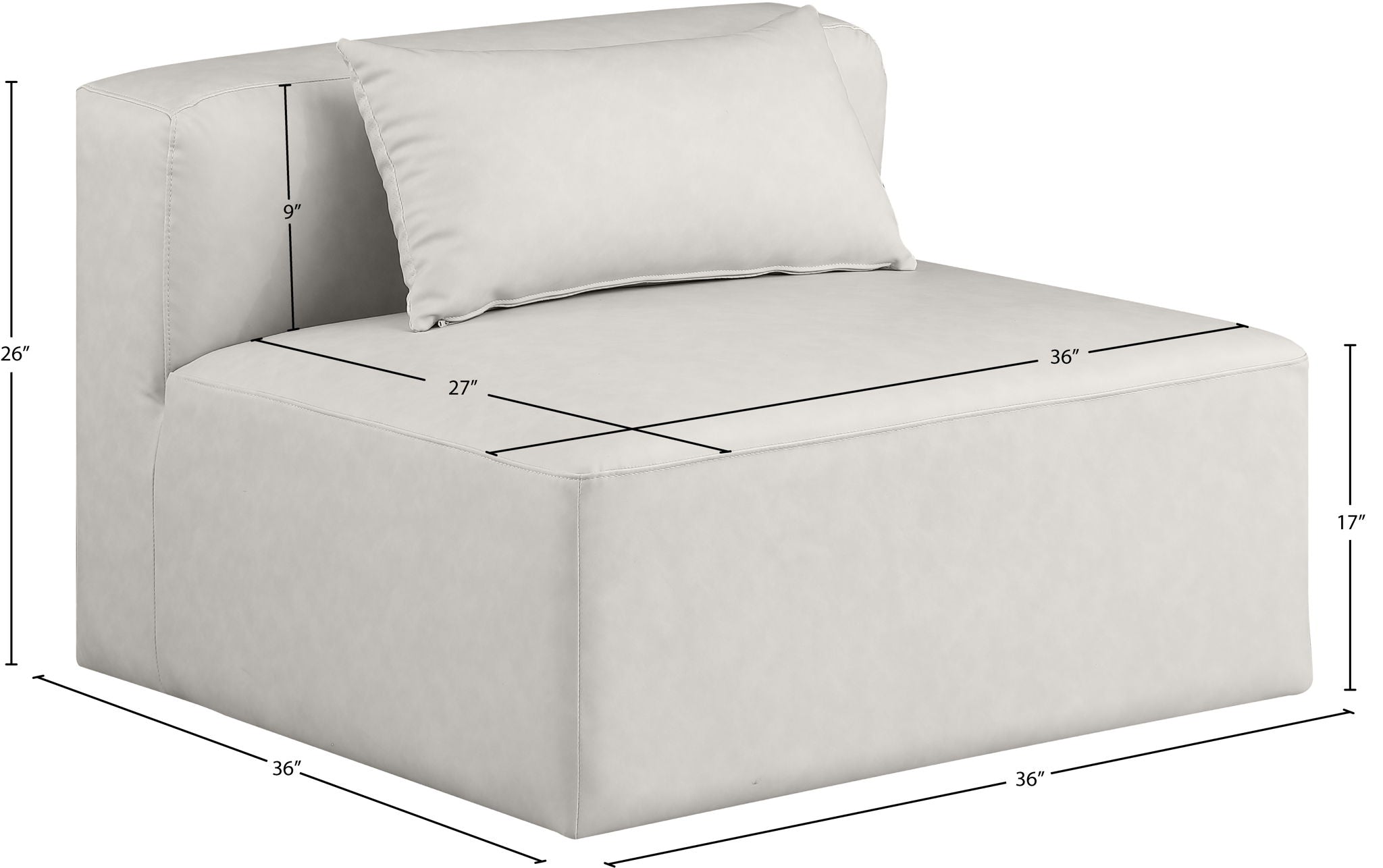 Cube - Armless Chair