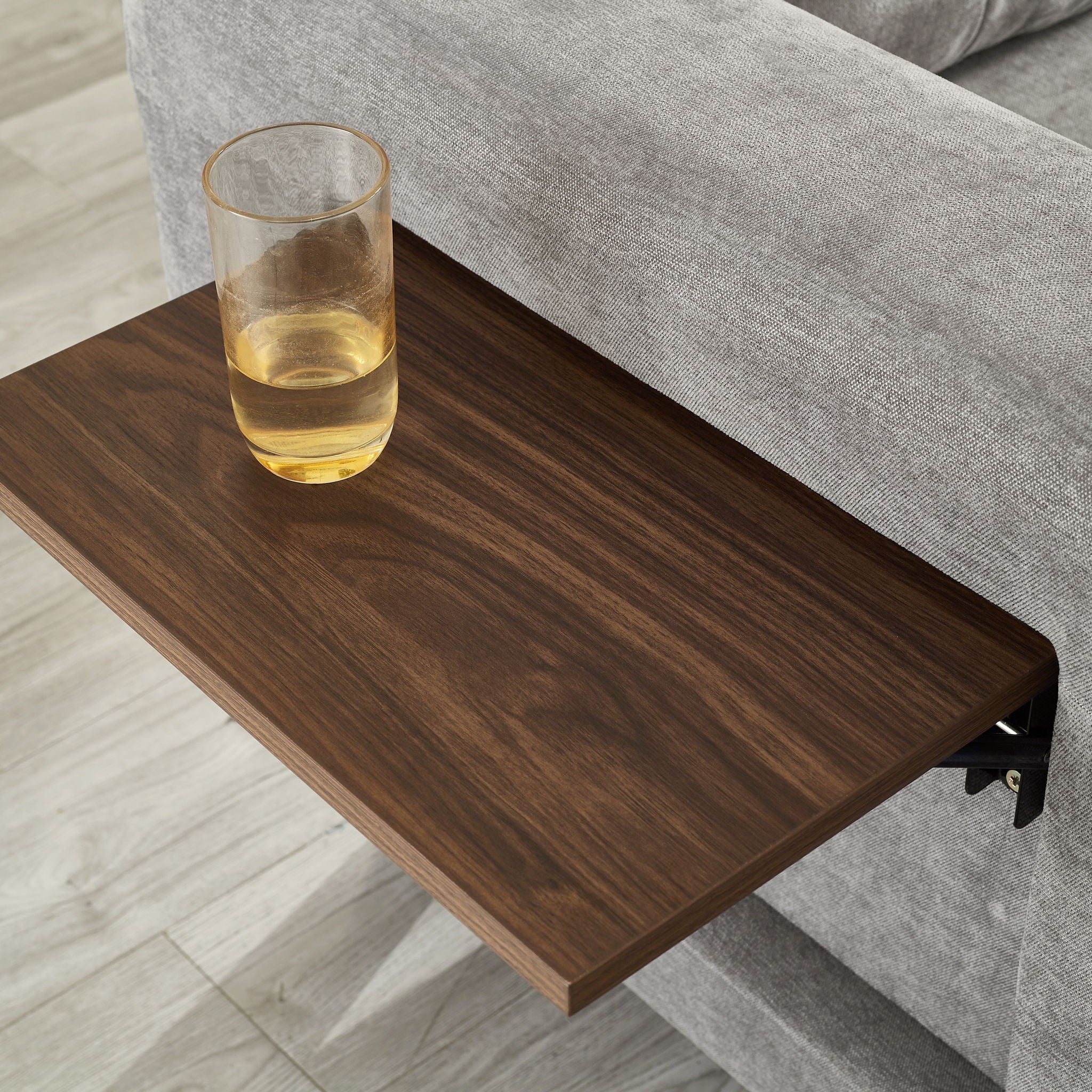 Modular Sectional Sofa With Movable Ottomans, USB Ports & Side Tables