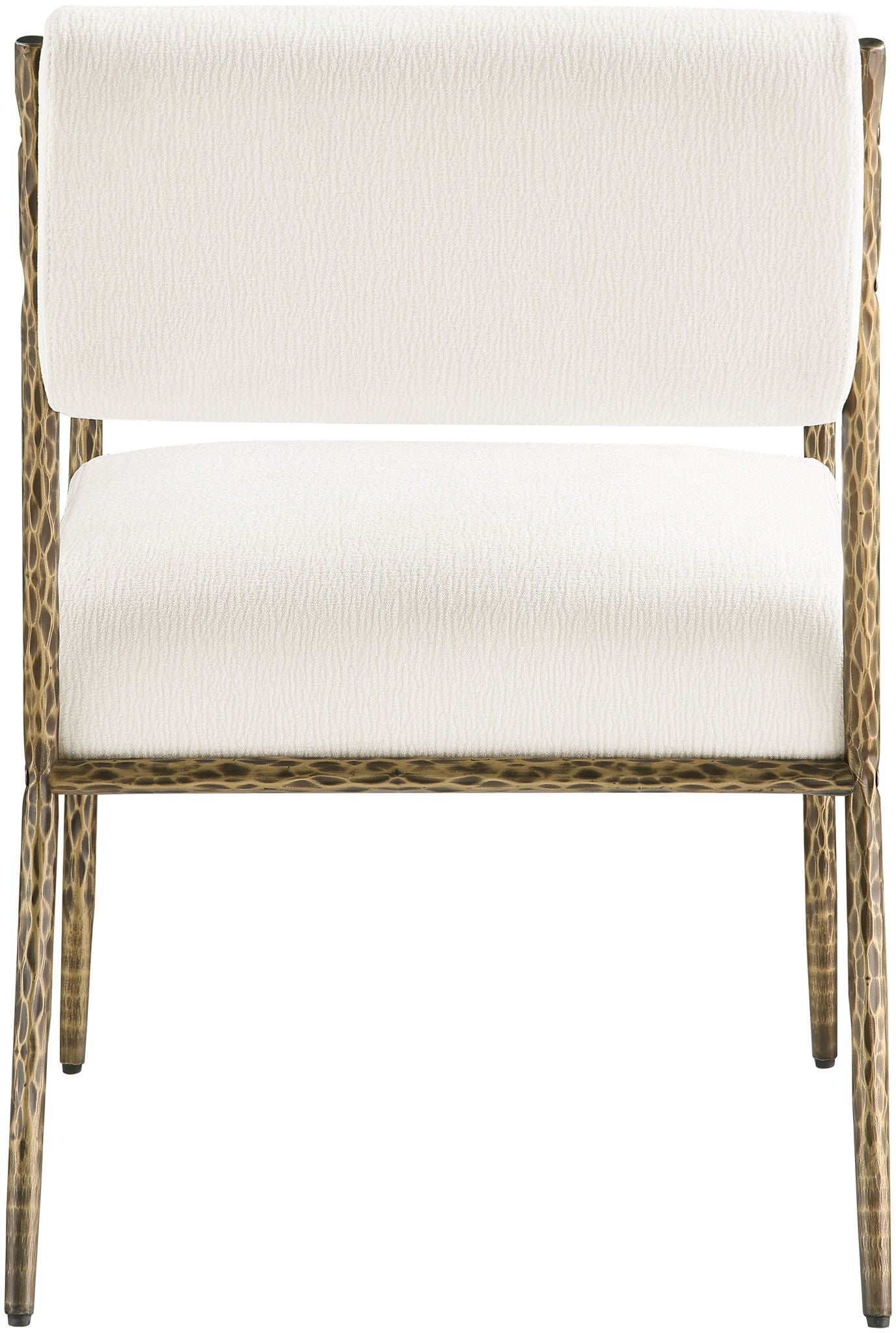 Bastille - Upholstered Dining Arm Chair (Set of 2) - Brass Frame