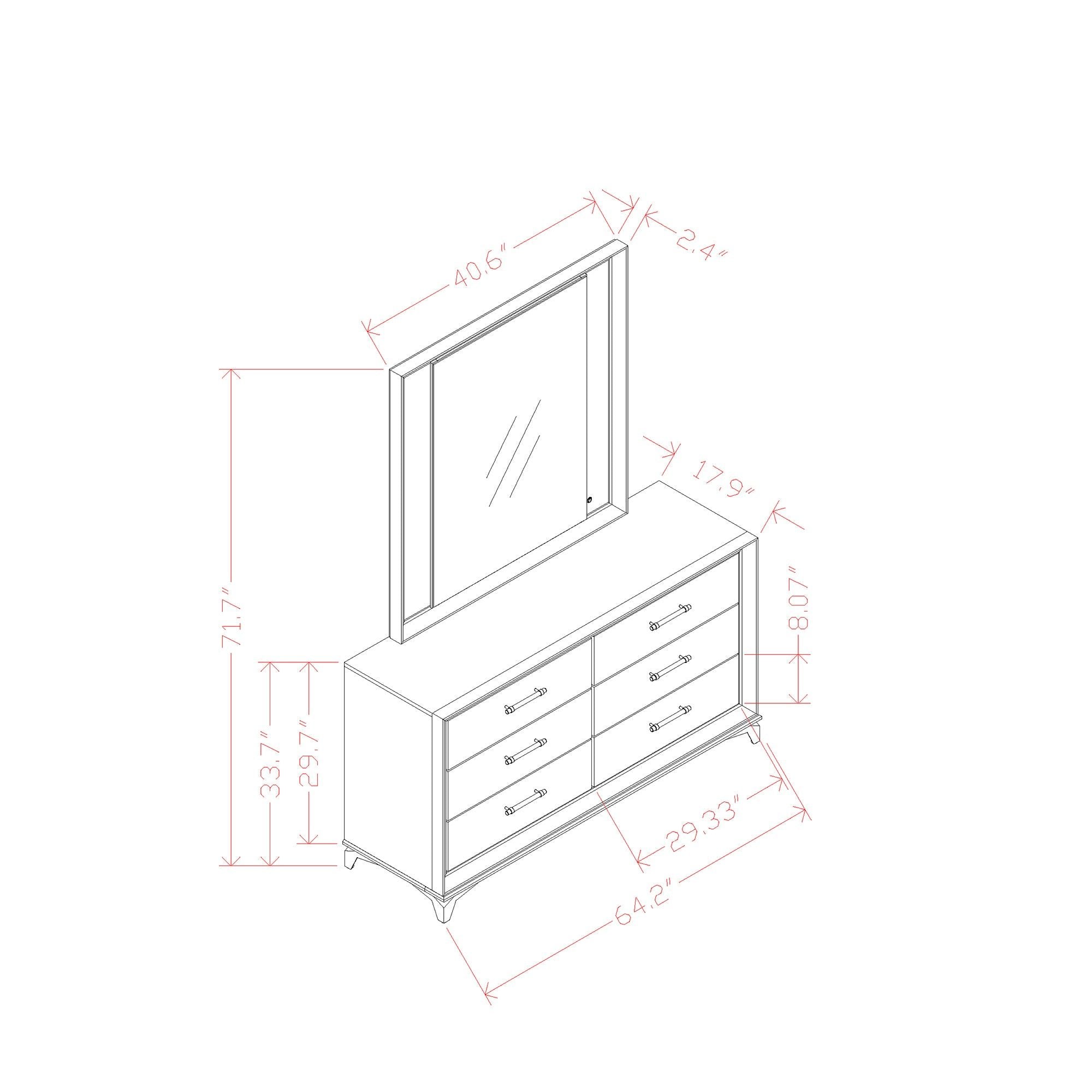 Star - Dresser - White