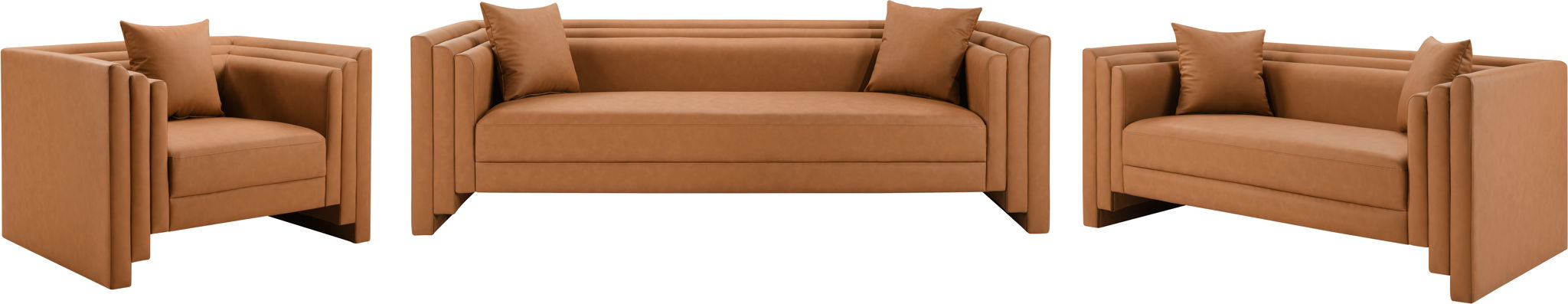 Everett - Vegan Leather Upholstered Loveseat