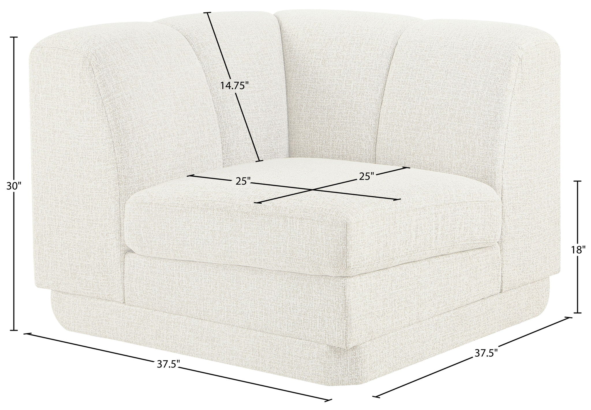 Modari - Fabric Upholstered Corner Chair