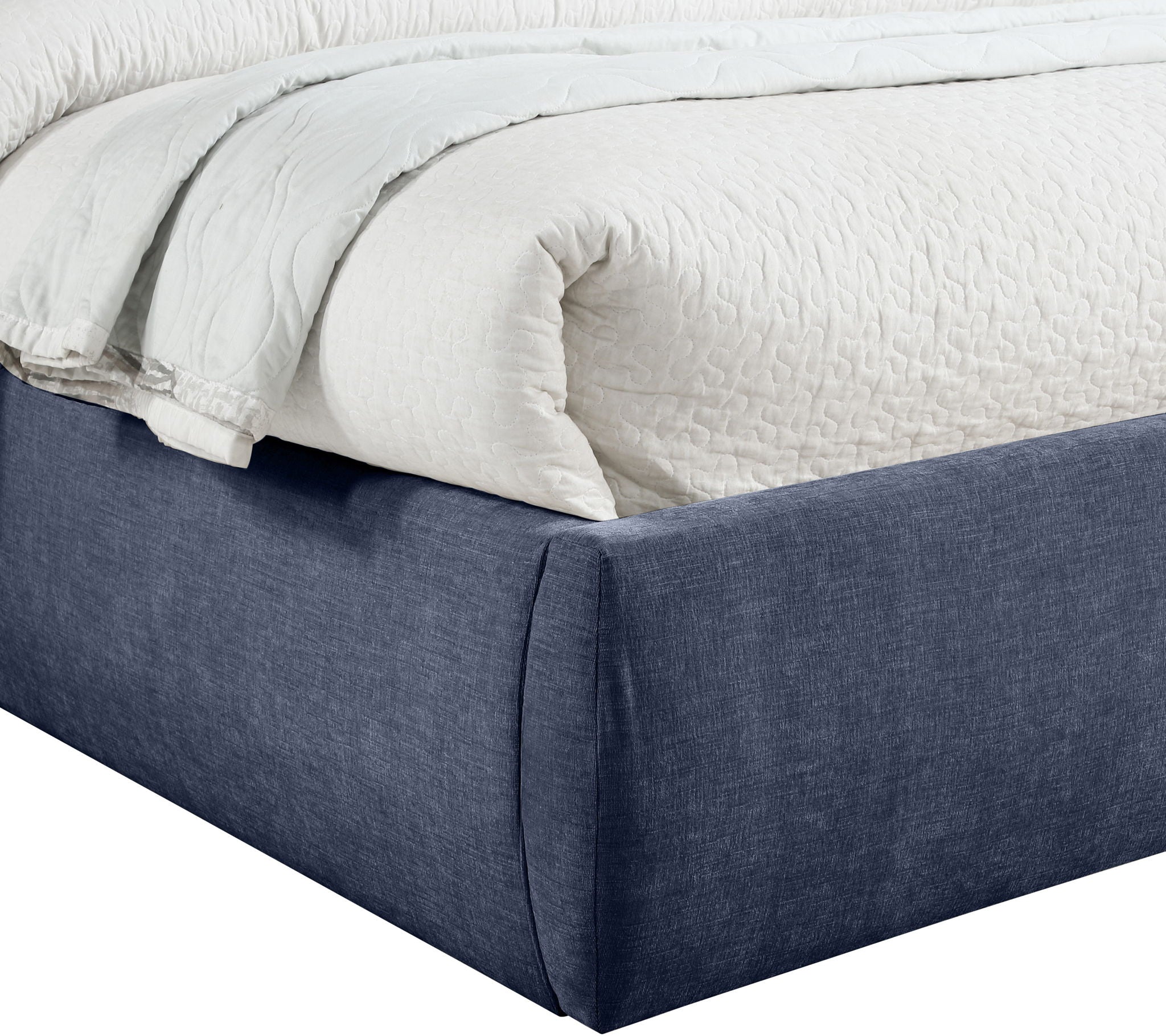 Adam - Chenille Fabric Bed With 70.5" Headboard