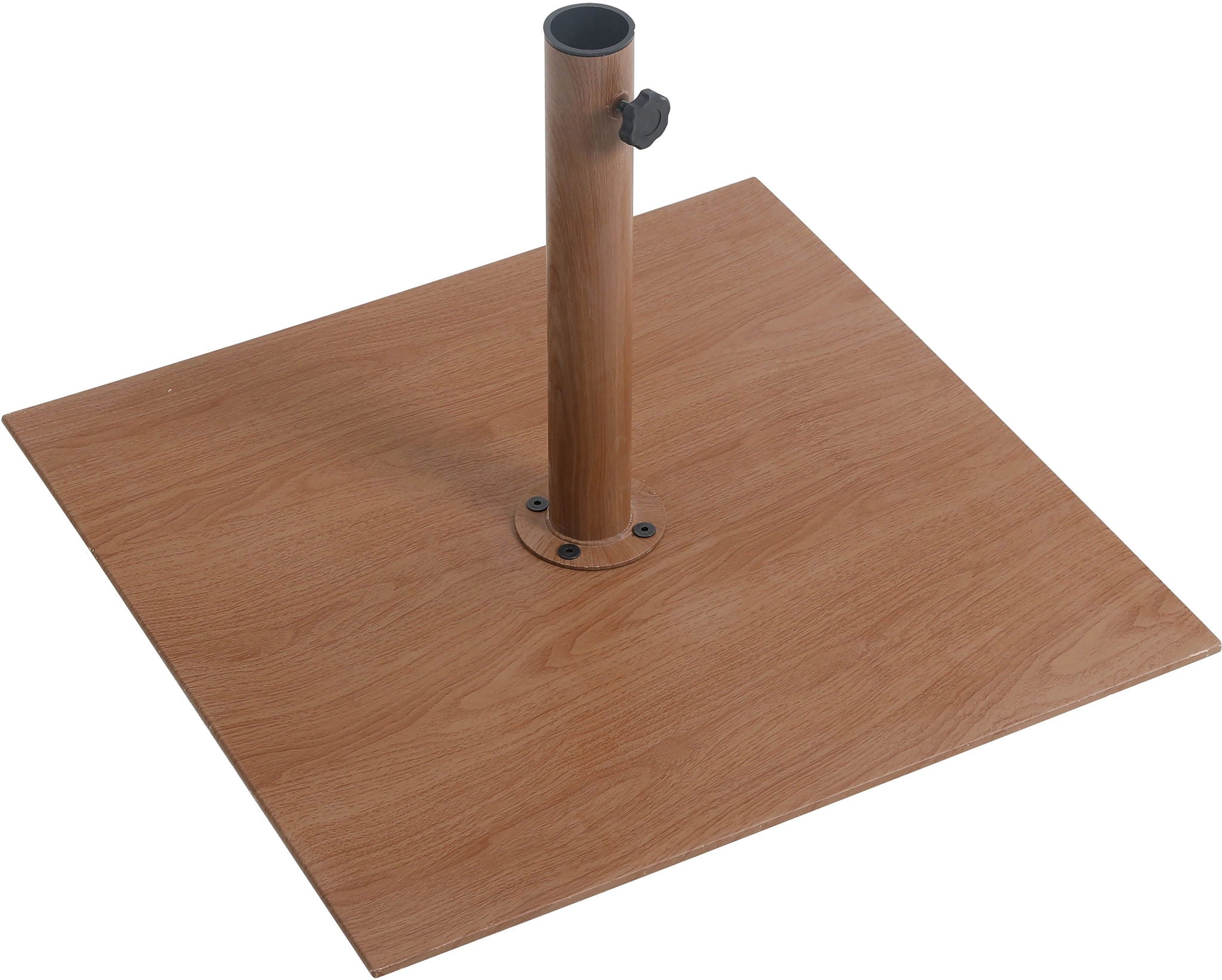 Amalfi - Aluminum Patio Umbrella - Light Brown Base / Black Pole