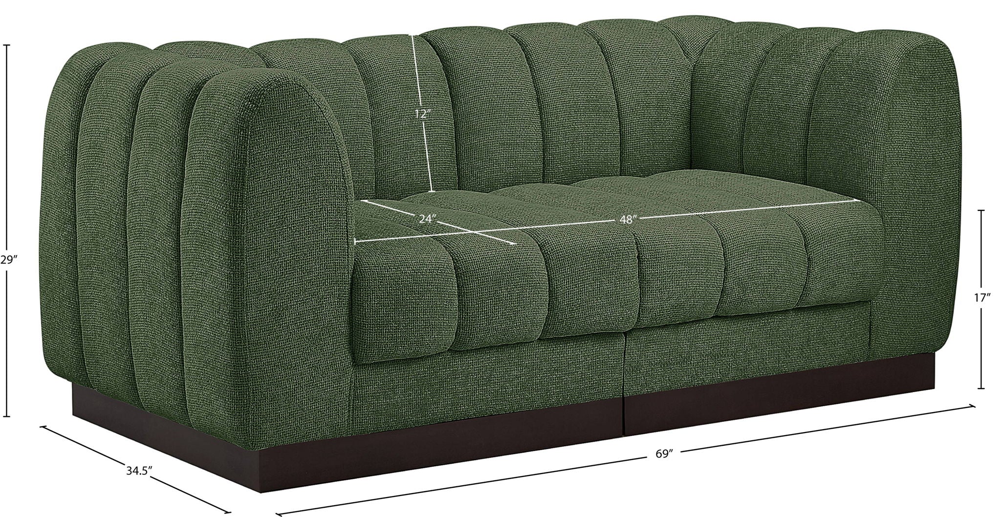 Quinn - 2 Seat Modular Sofa