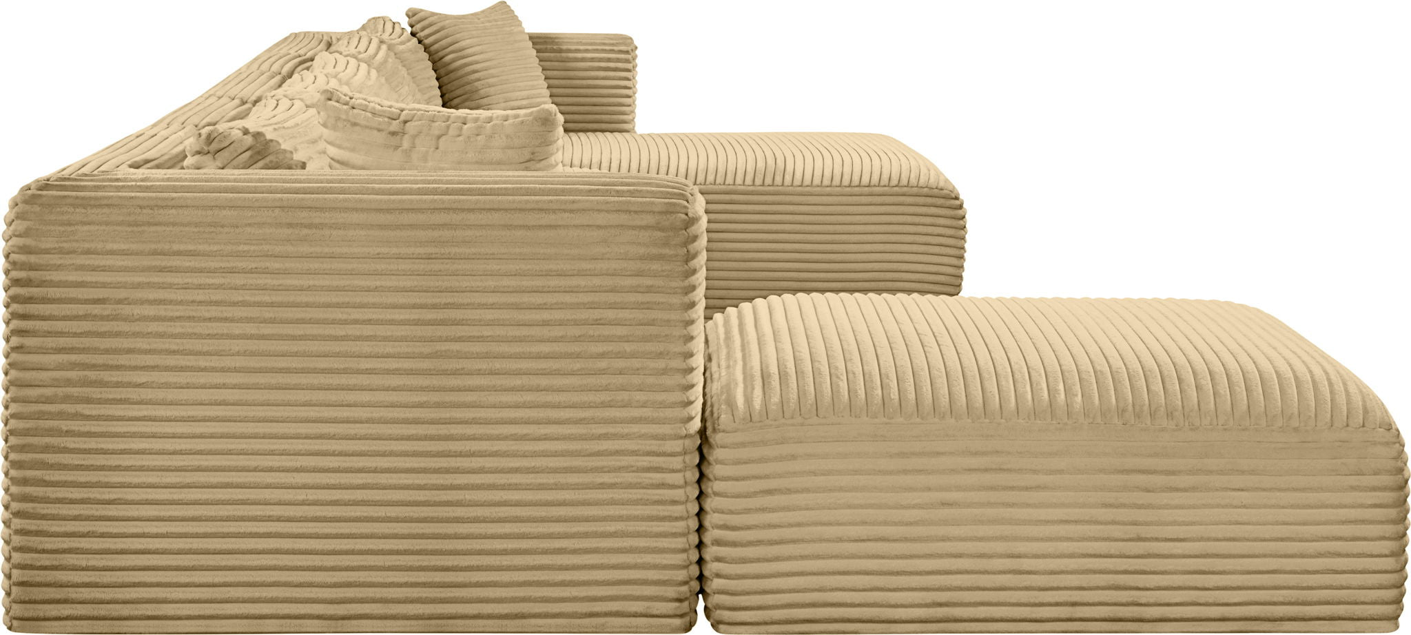 Shaggy - 6 Piece Modular Sectional With Chaise And Ottoman