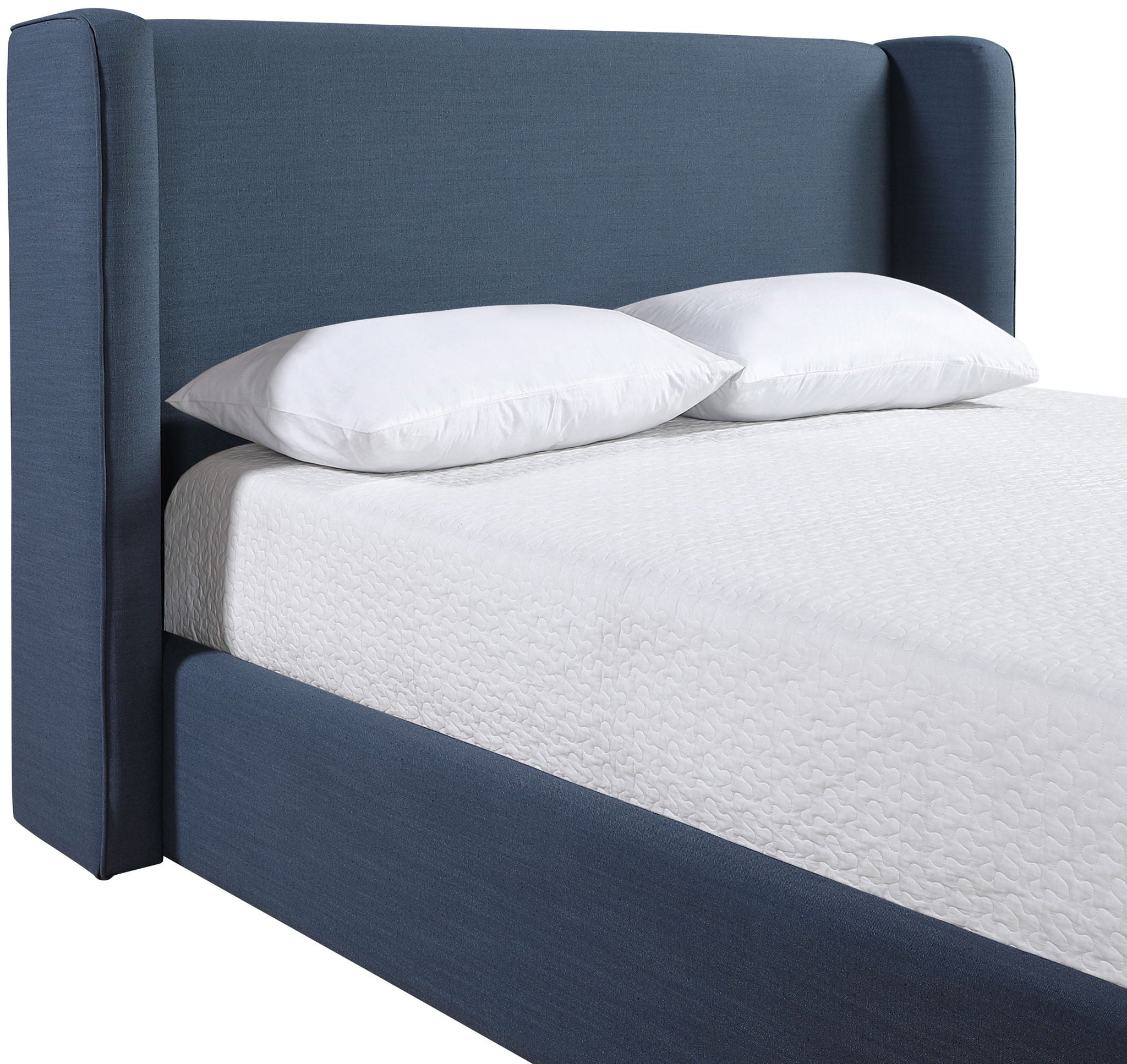 Kendall - Linen Textured Fabric Upholstered Bed