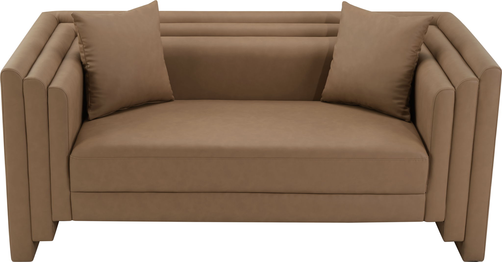 Everett - Vegan Leather Upholstered Loveseat
