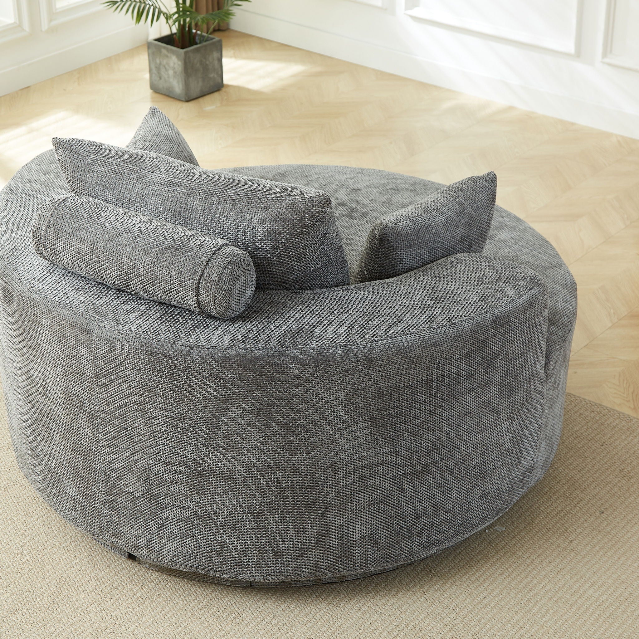 Single 360 Degree Swivel Chair For Living Room