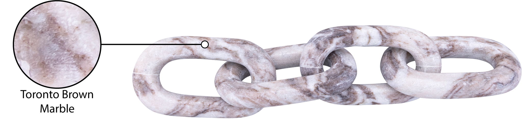 Lynx - Marble Decorative Chain Links