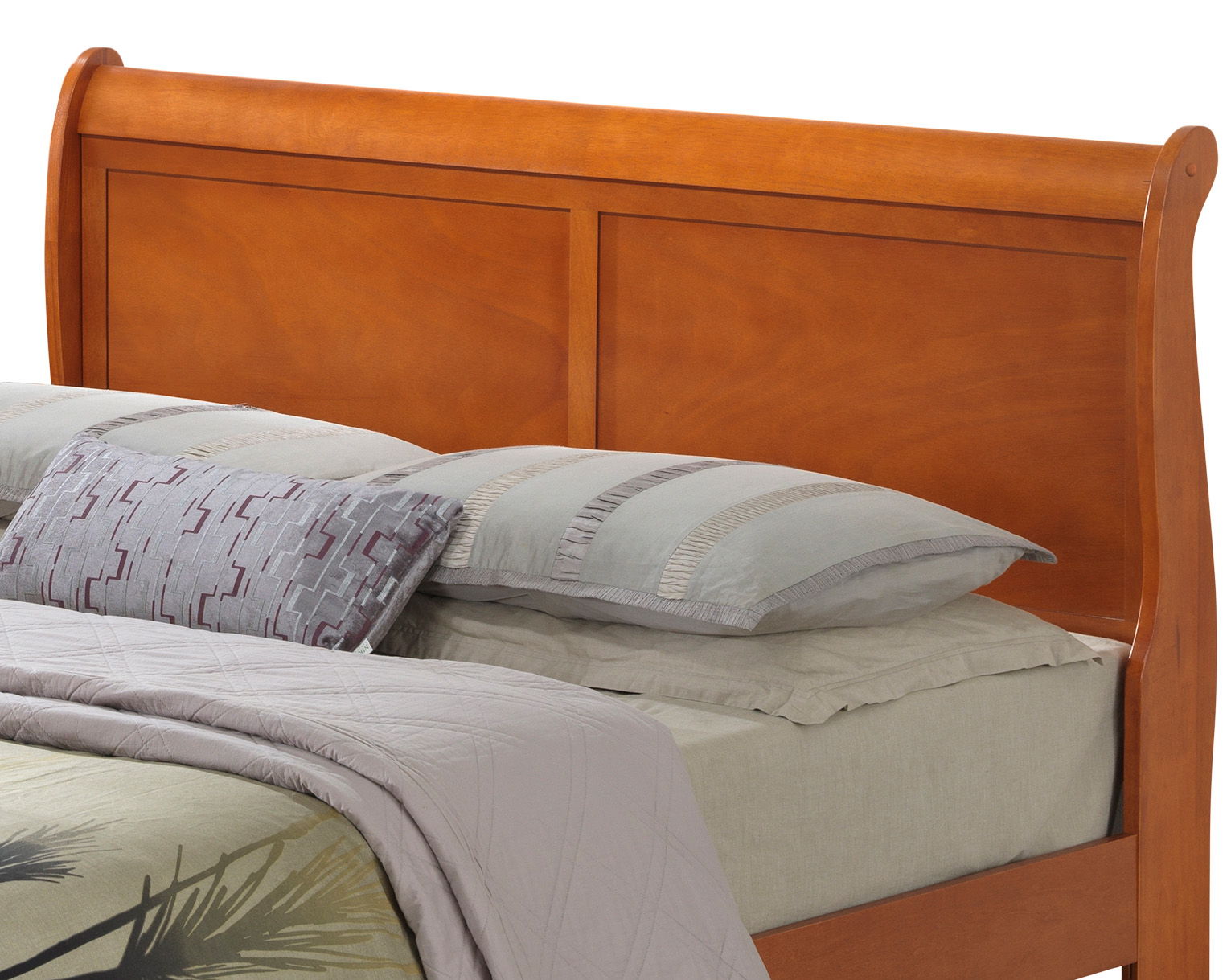 Louis Phillipe - Panel Sleigh Bed