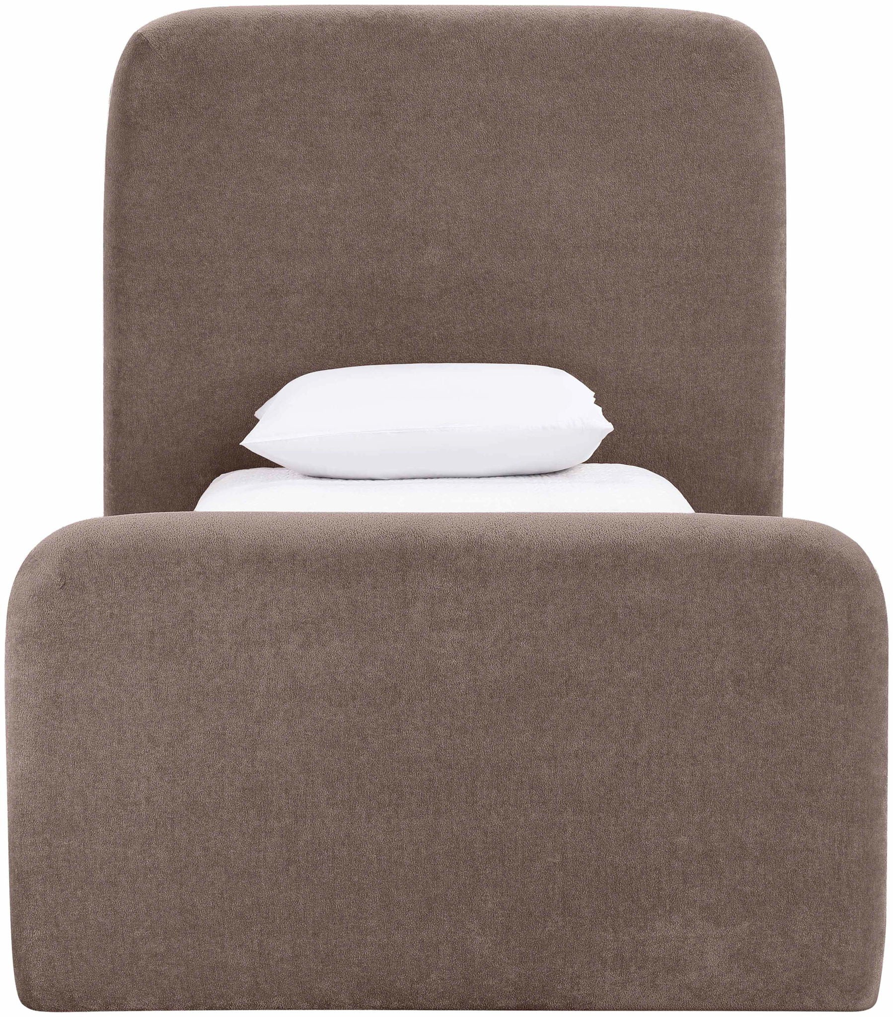 Fira - Chenille Fabric Upholstered Bed
