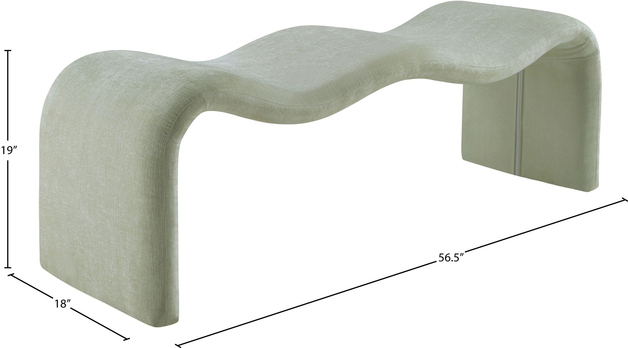 Willow - Chenille Bench