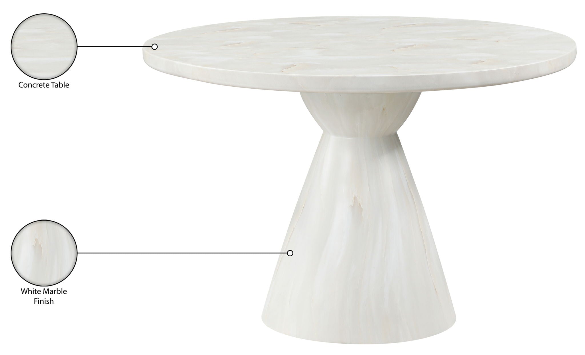 Aquino - Concrete Indoor / Outdoor Dining Table