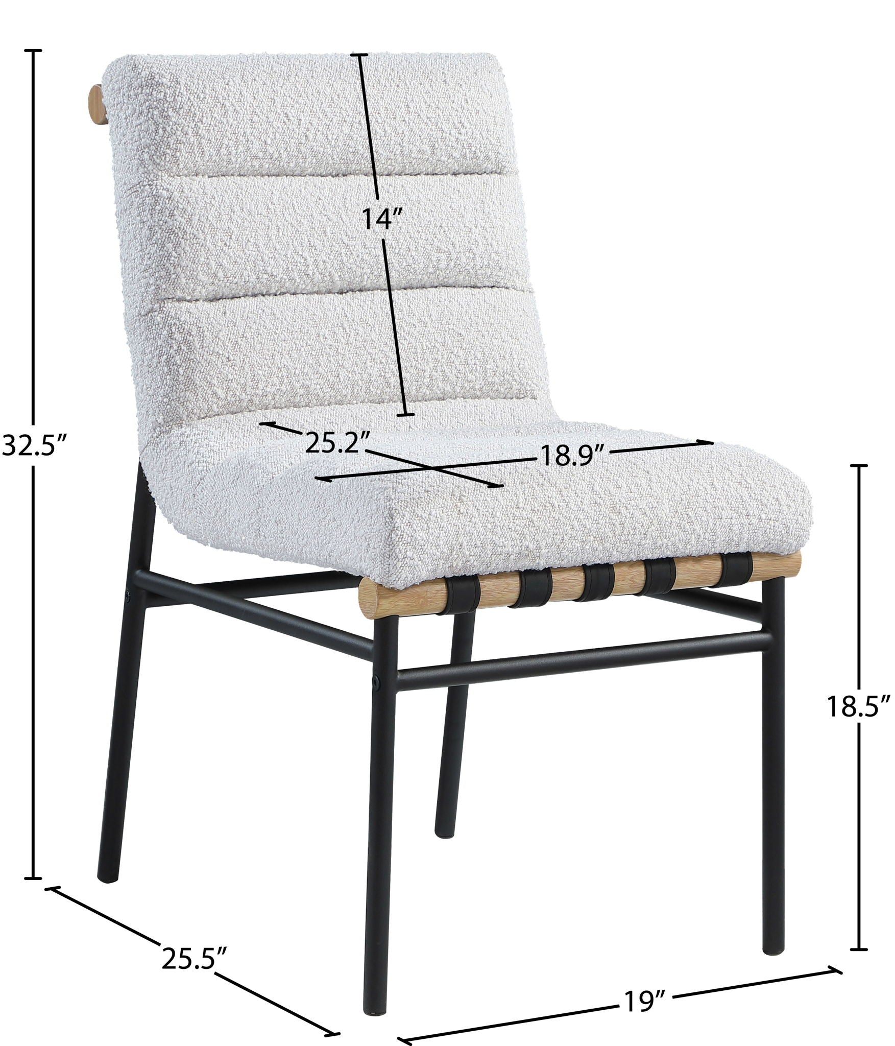 Burke - Dining Chair (Set of 2) - Cream