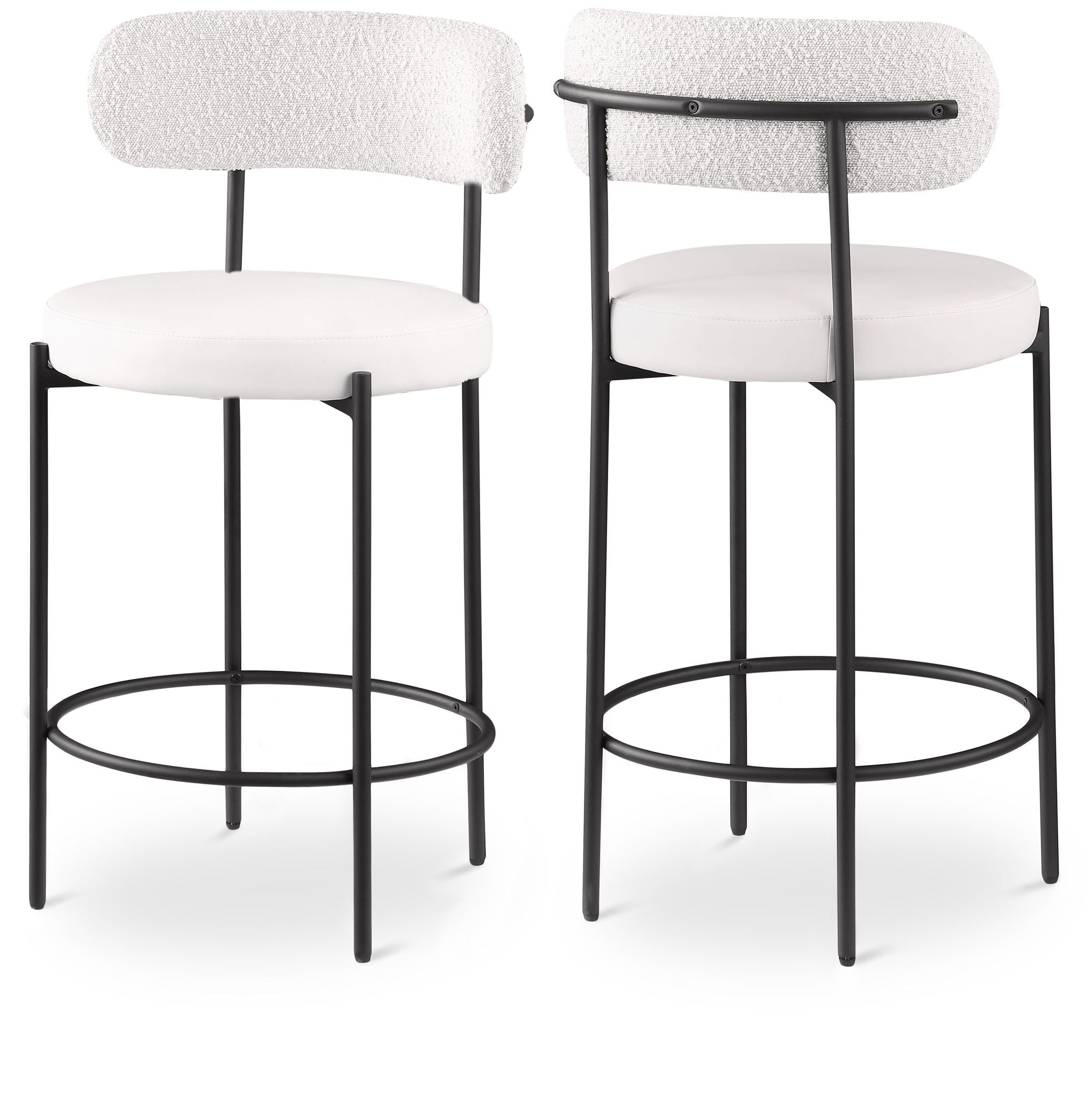 Beacon - Faux Leather Stool (Set of 2)