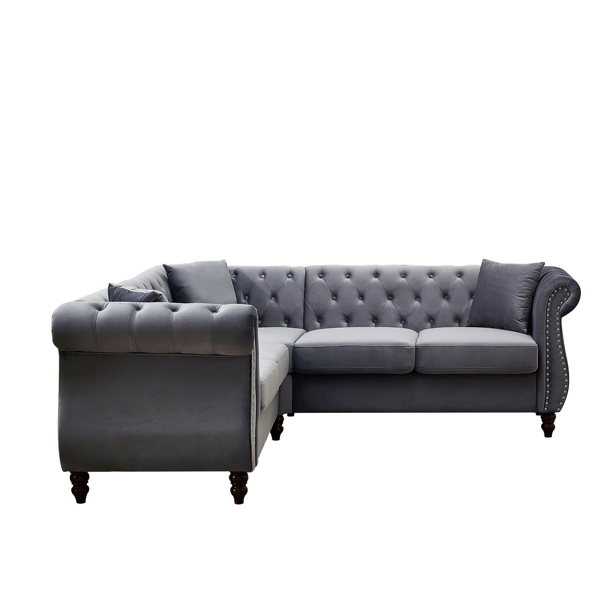 Streamline Modern L-Shaped Corner Sofa