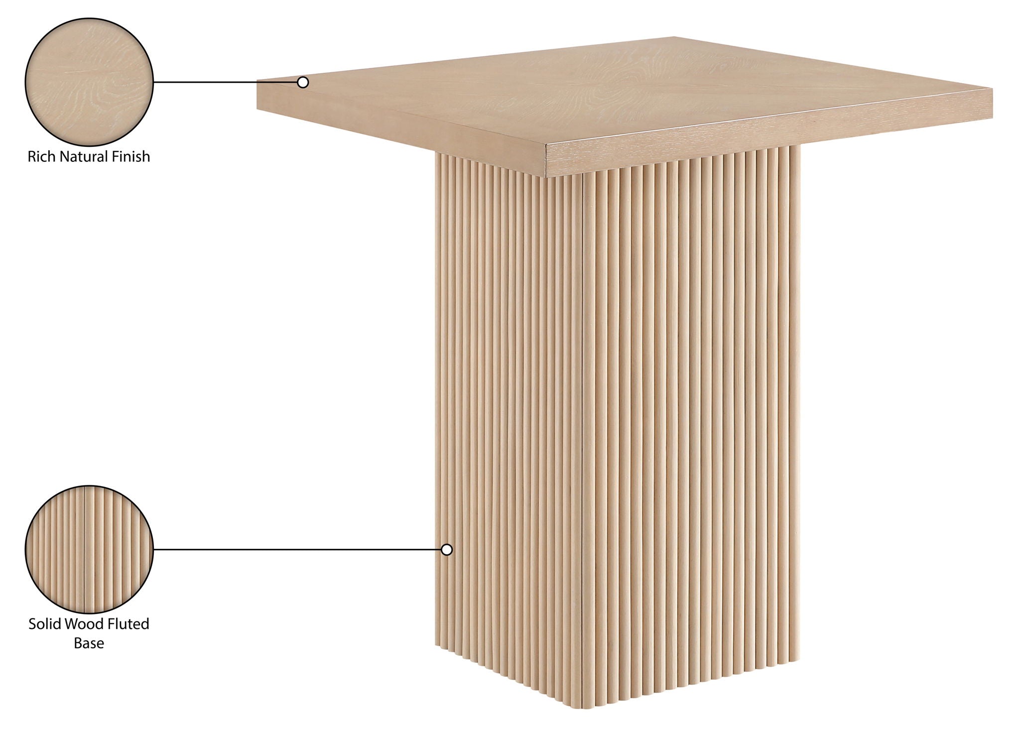 Belinda - Oak Veneer And Solid Wood Table