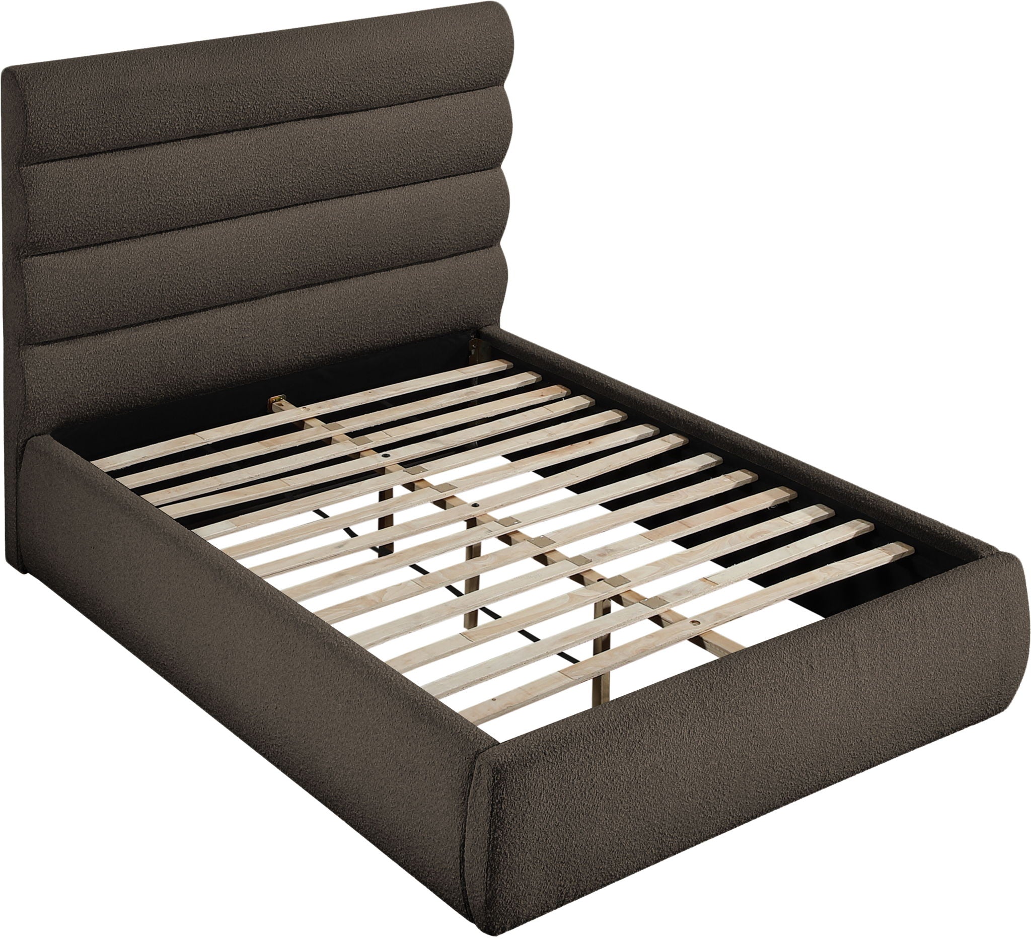 Adam - Boucle Fabric Bed With 52" Headboard