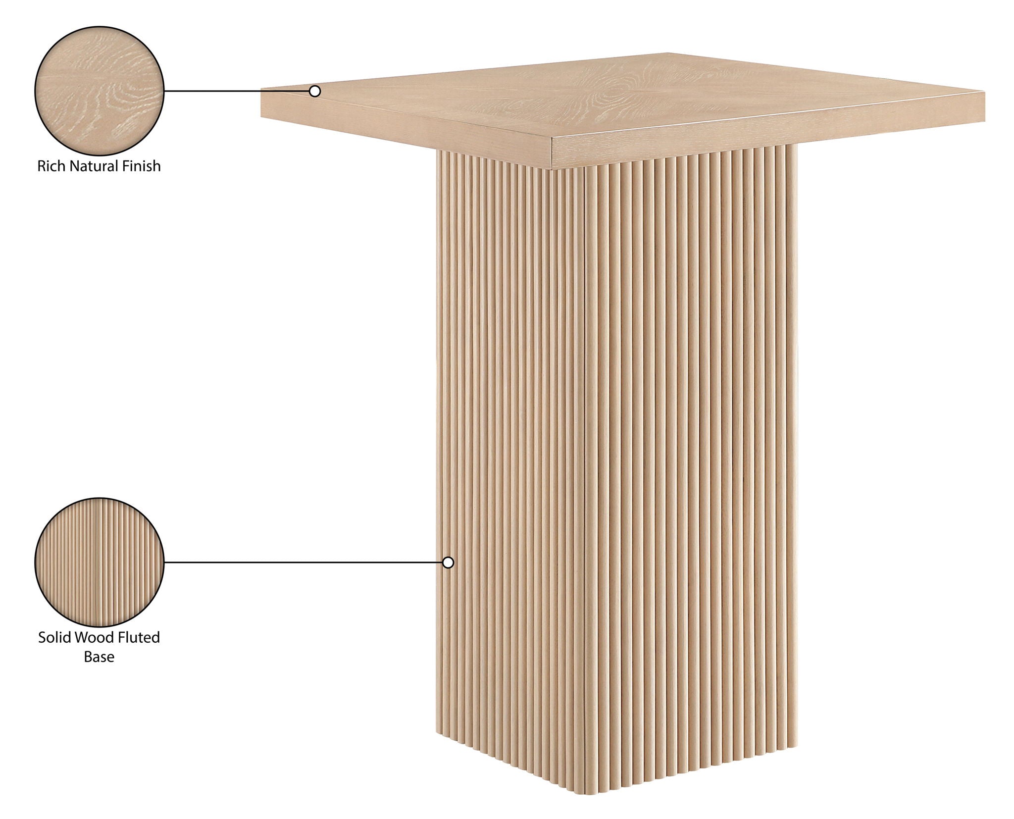 Belinda - Oak Veneer And Solid Wood Table