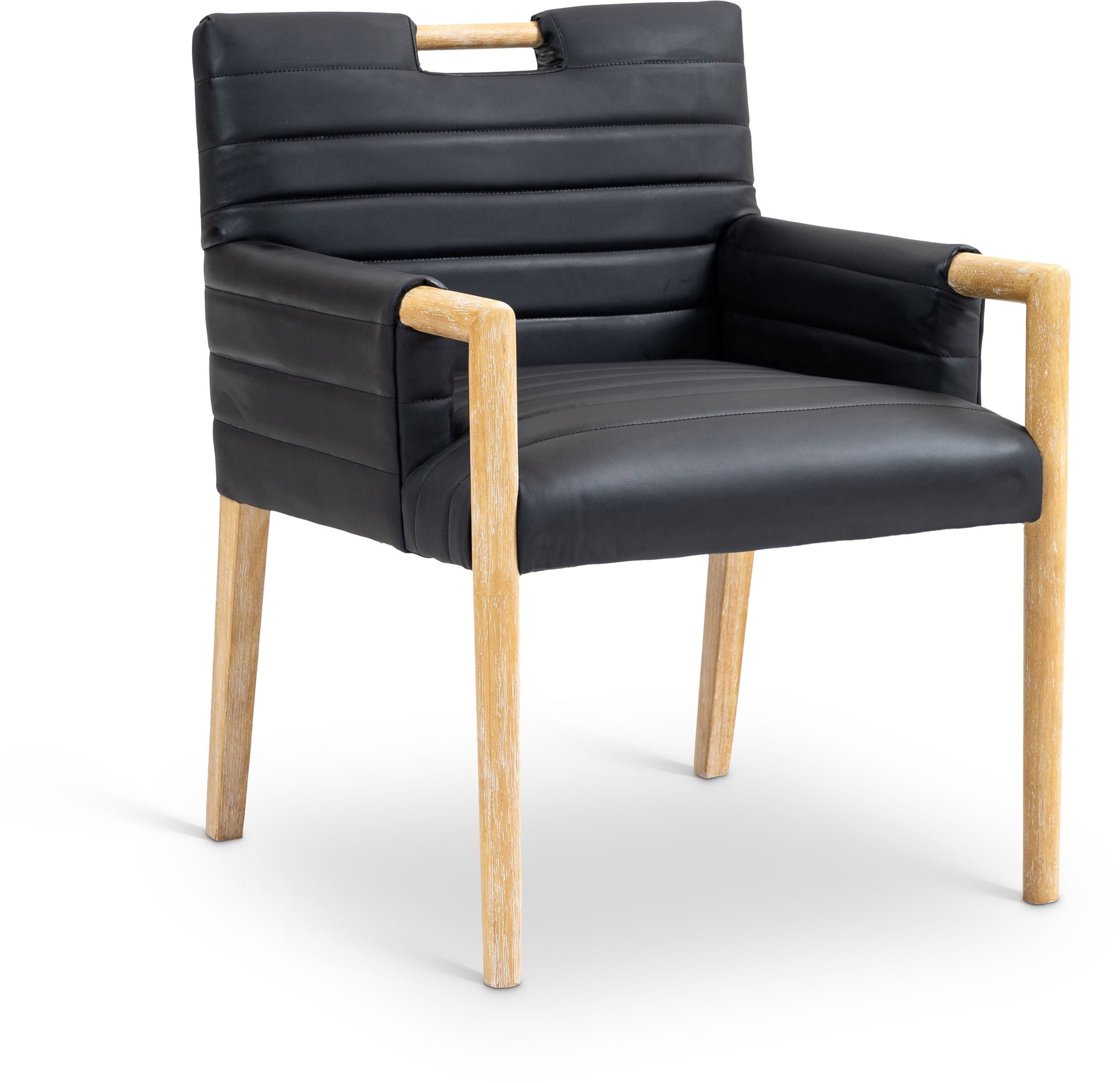 Aimee - Dining Arm Chair - Light Brown Legs