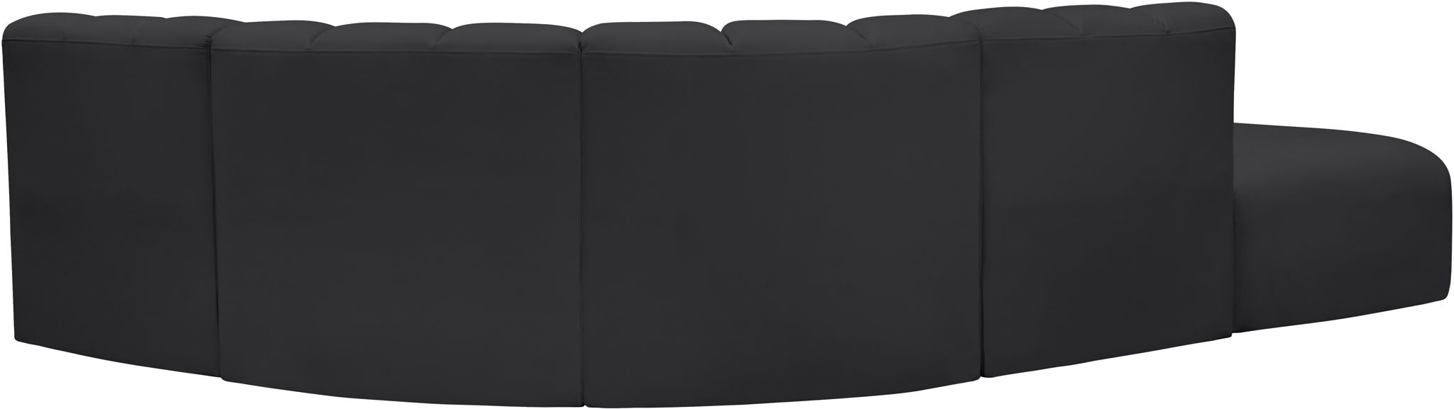 Arc - Faux Leather 5 Piece Corner Modular Sofa