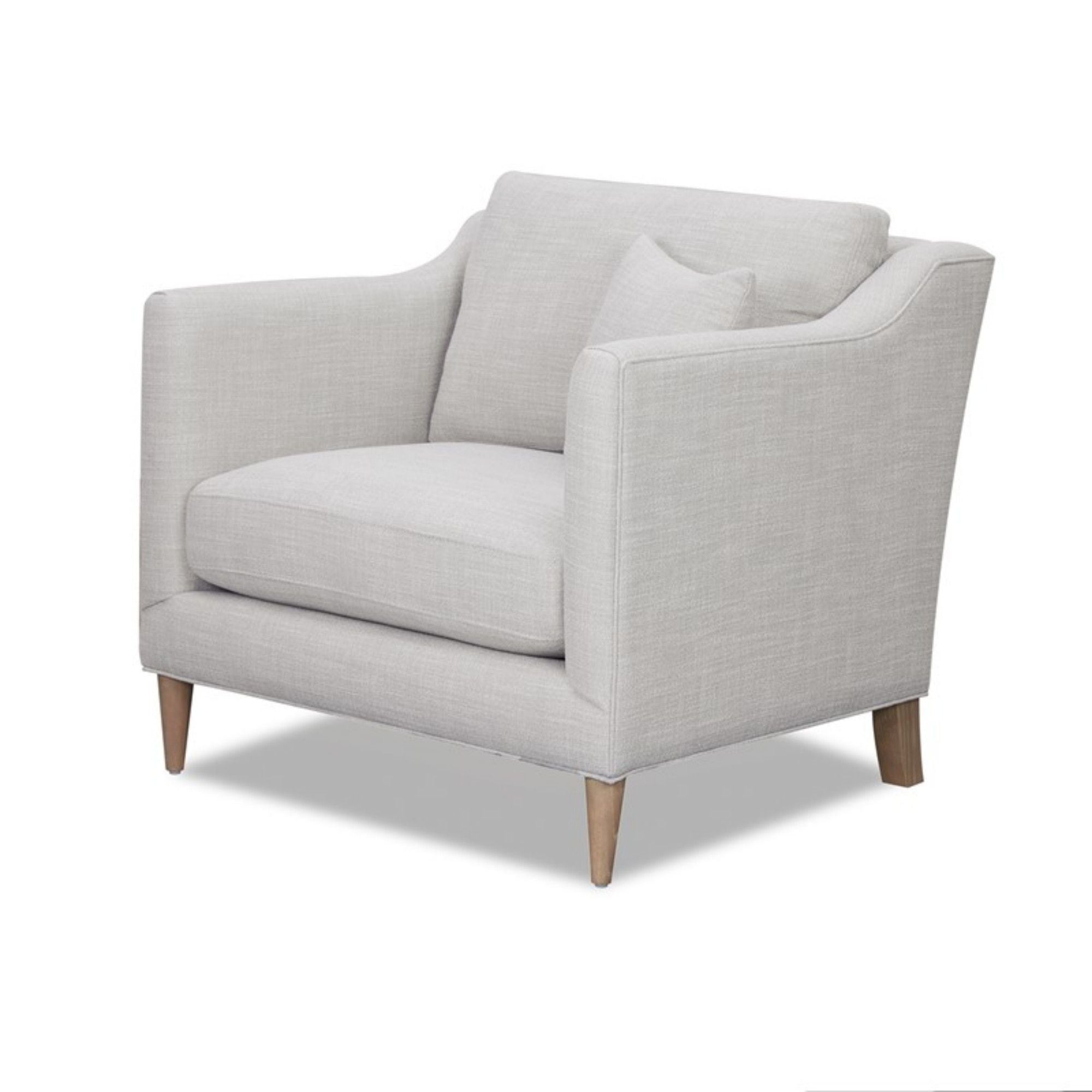Chair With High Track Arms - Beige