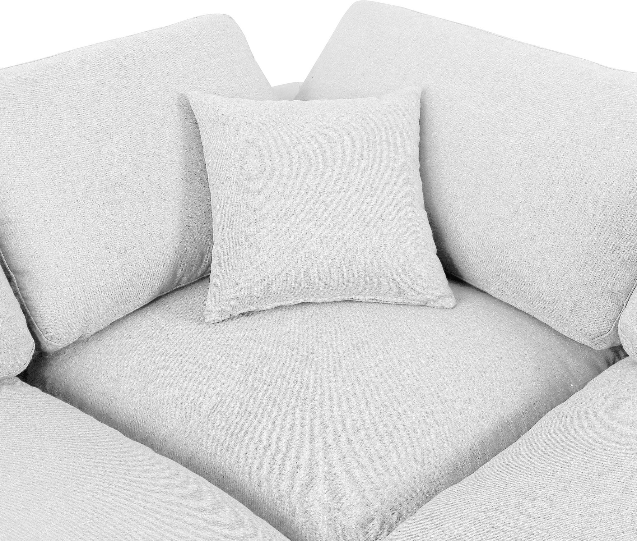Comfy - 5 Piece Linen Modular Corner Sectional