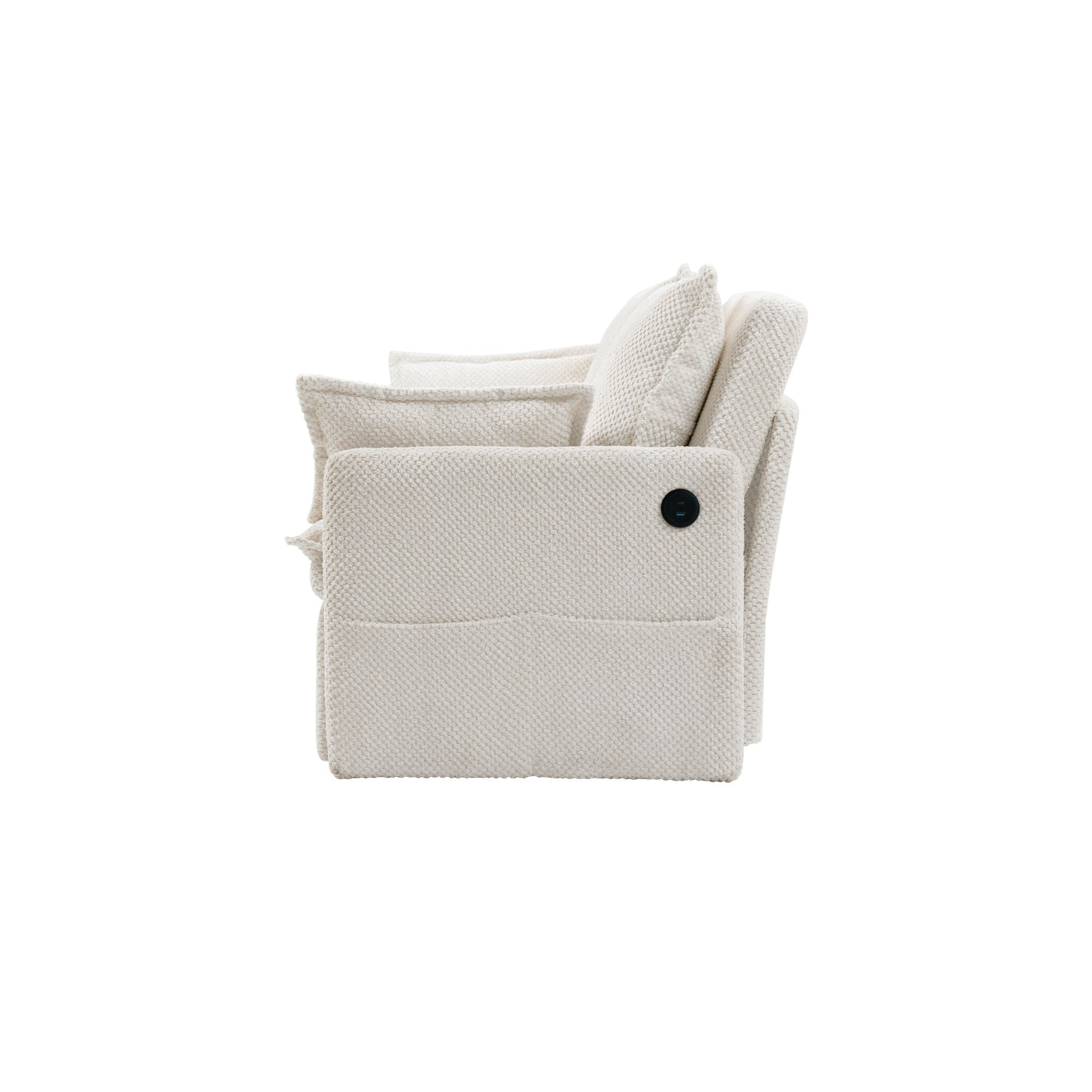 Pull Out Sofa Bed, Convertible Sleeper Sofa Couch, Side Storage, And USB / C - Type Charging Ports Chair