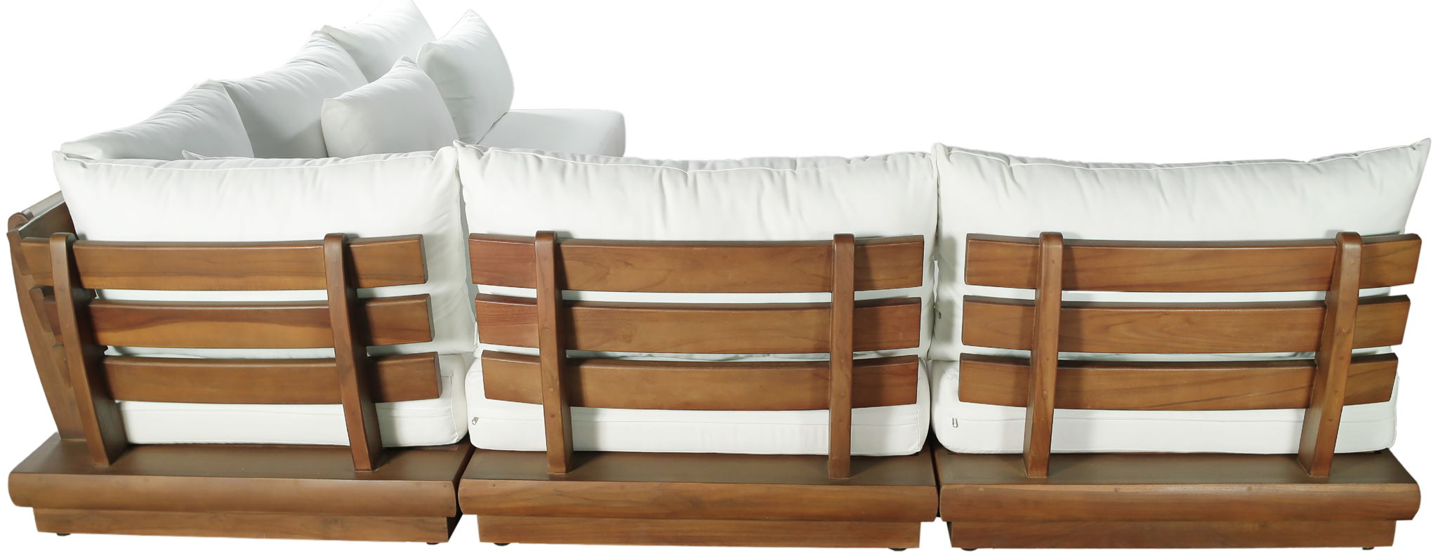 Mirella - 5 Piece Water Resistant Fabric Upholstered Outdoor Patio Modular Sectional